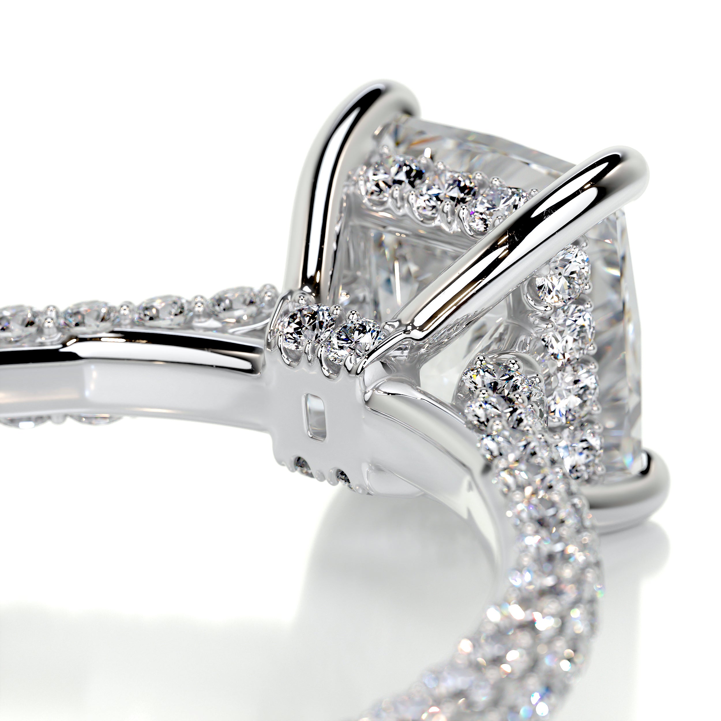 Fiona Diamond Engagement Ring   (2.50 Carat) -18K White Gold