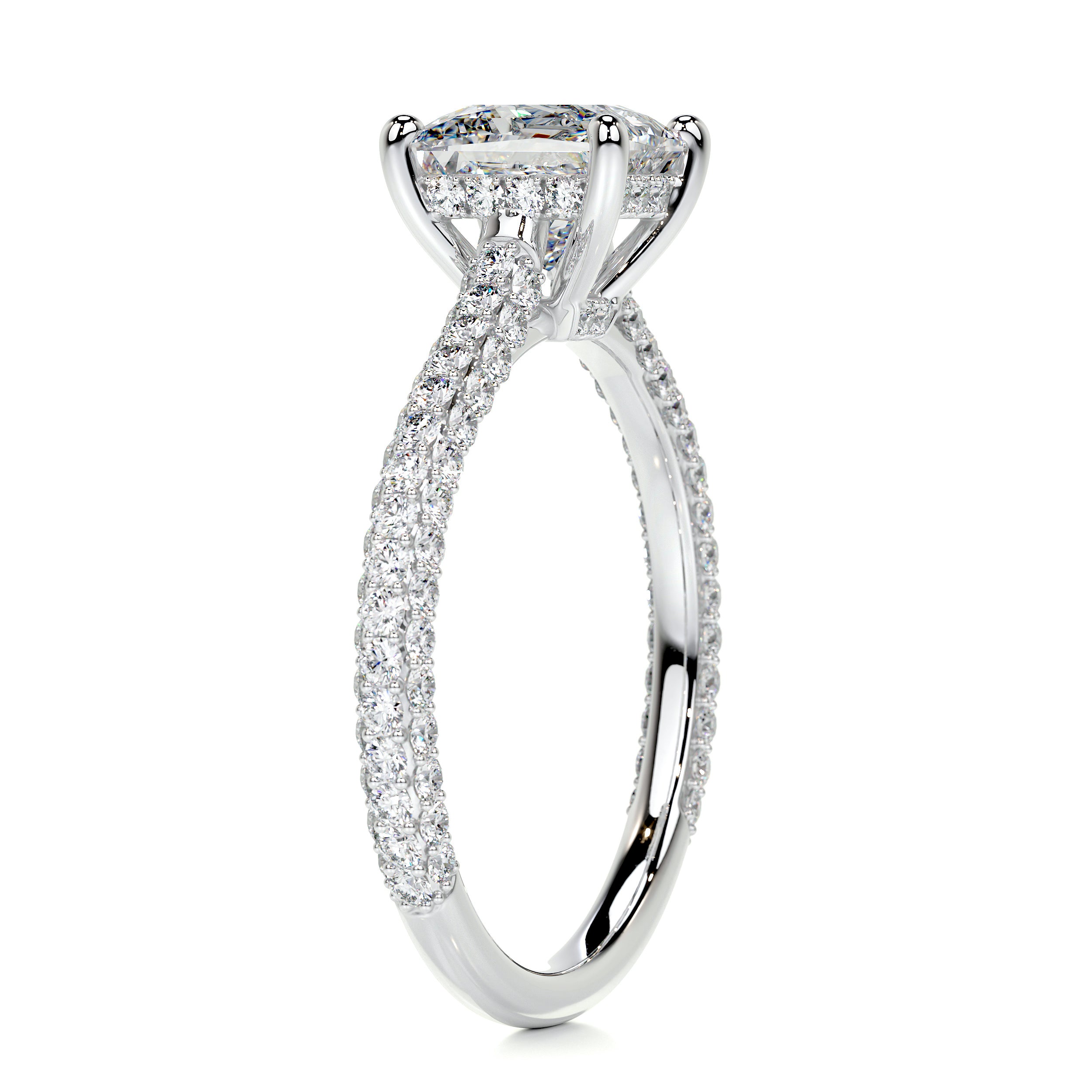 Fiona Diamond Engagement Ring   (2.50 Carat) -14K White Gold