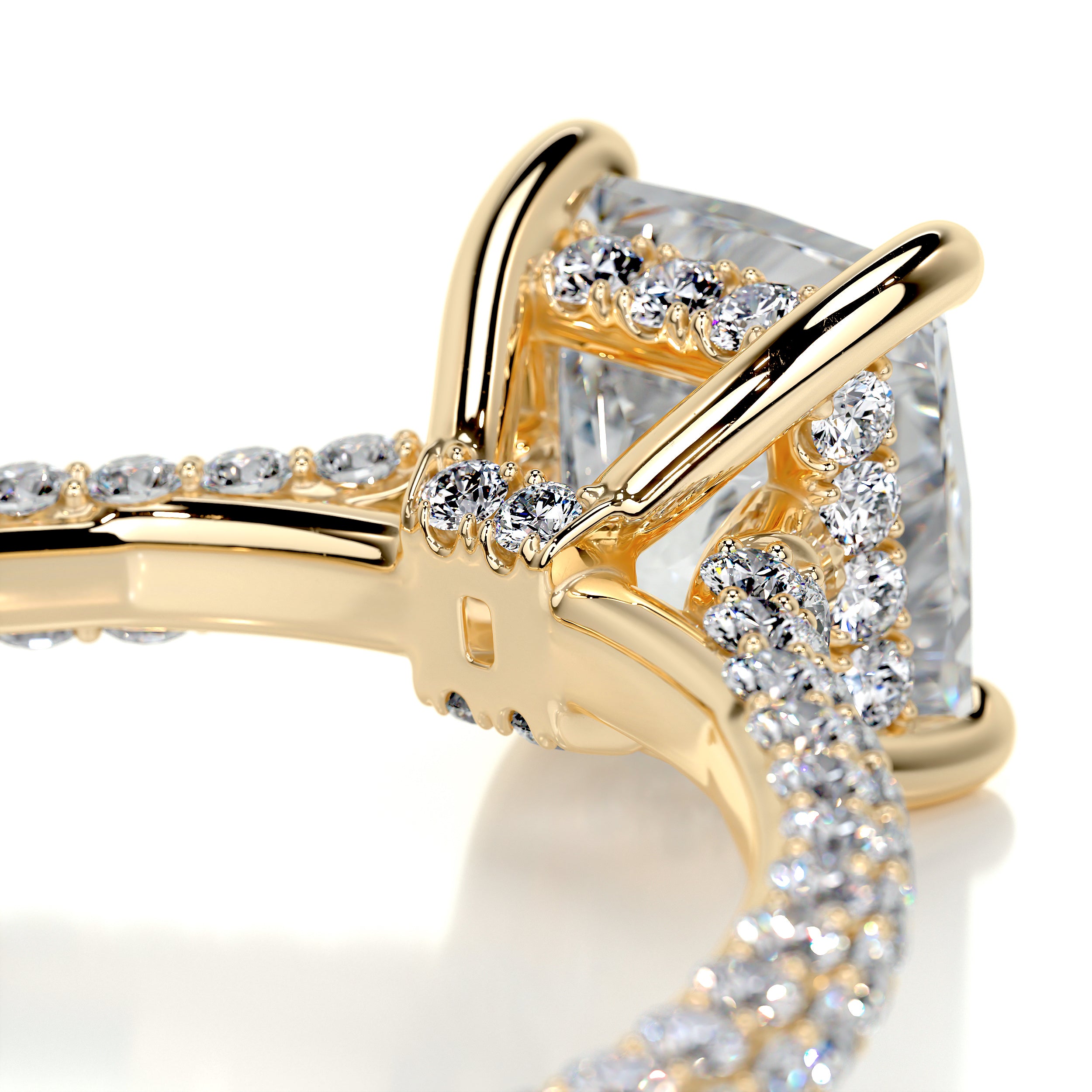 Fiona Diamond Engagement Ring   (2.50 Carat) -18K Yellow Gold