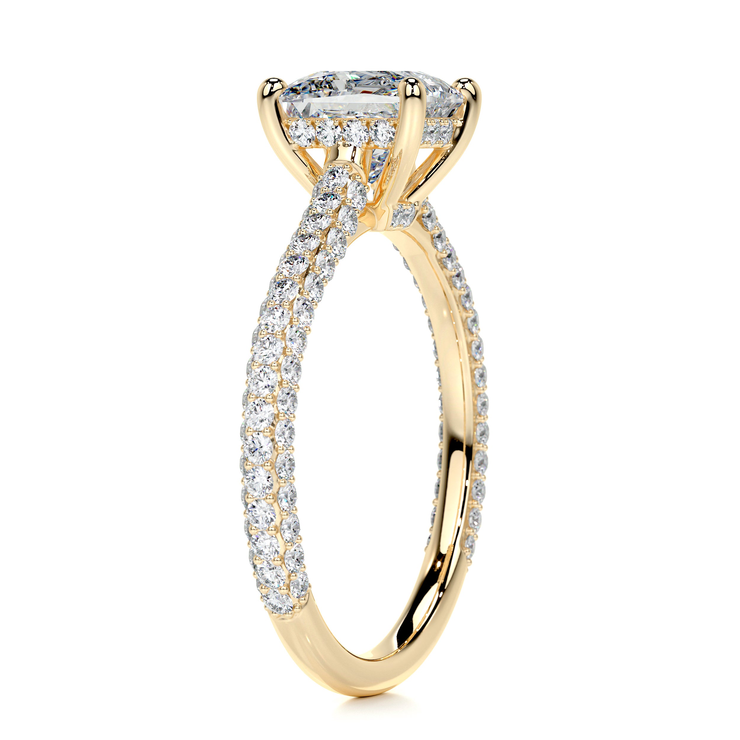 Fiona Diamond Engagement Ring   (2.50 Carat) -18K Yellow Gold