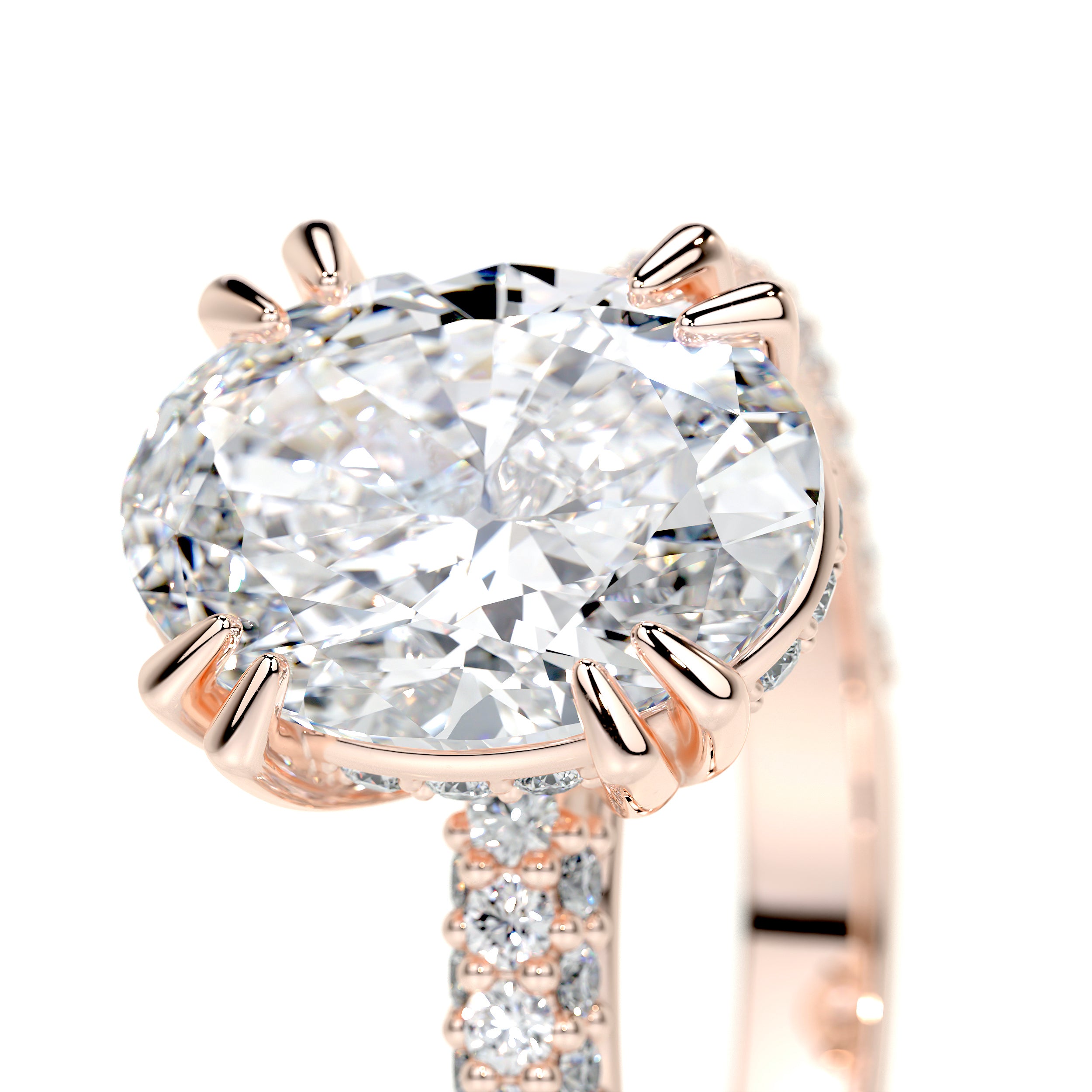 Kelly Lab Grown Diamond Ring -14K Rose Gold
