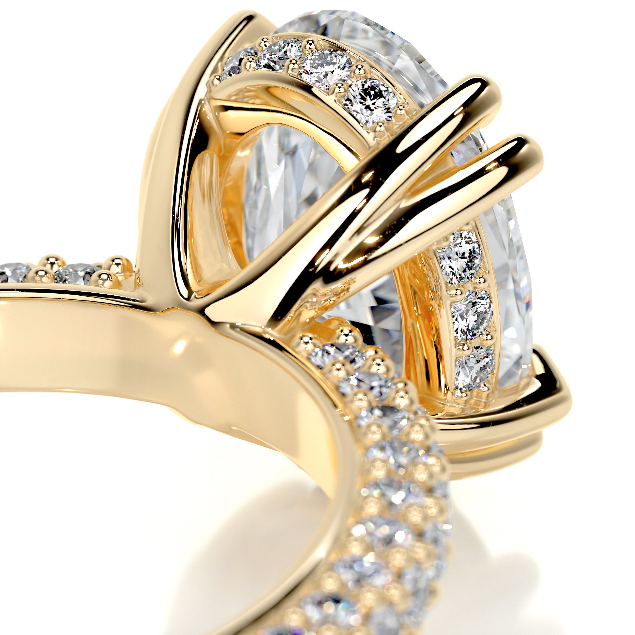 Kelly Diamond Engagement Ring -18K Yellow Gold