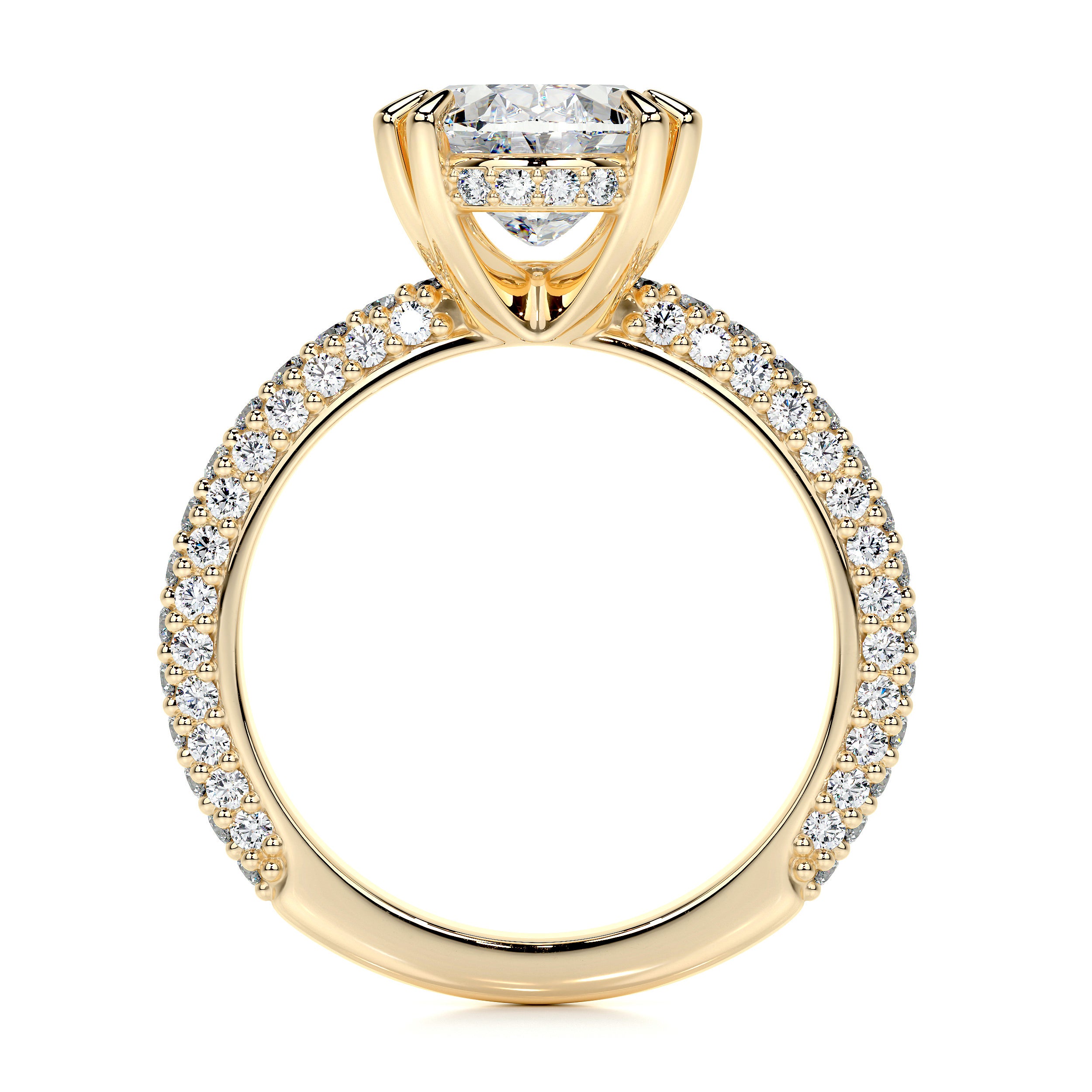 Kelly Lab Grown Diamond Ring   (3.50 Carat) -18K Yellow Gold
