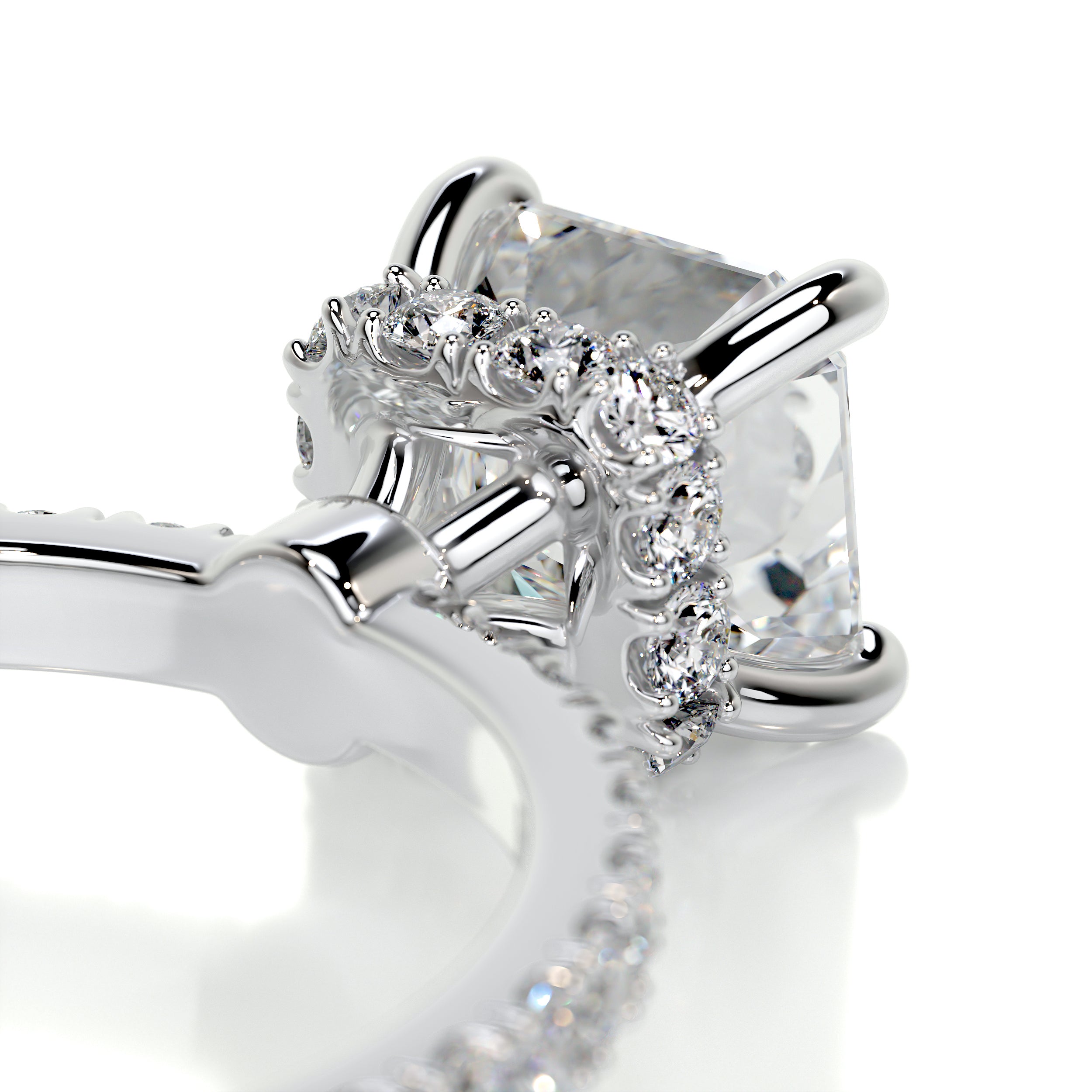 Vivienne Diamond Engagement Ring   (2.00 Carat) -18K White Gold