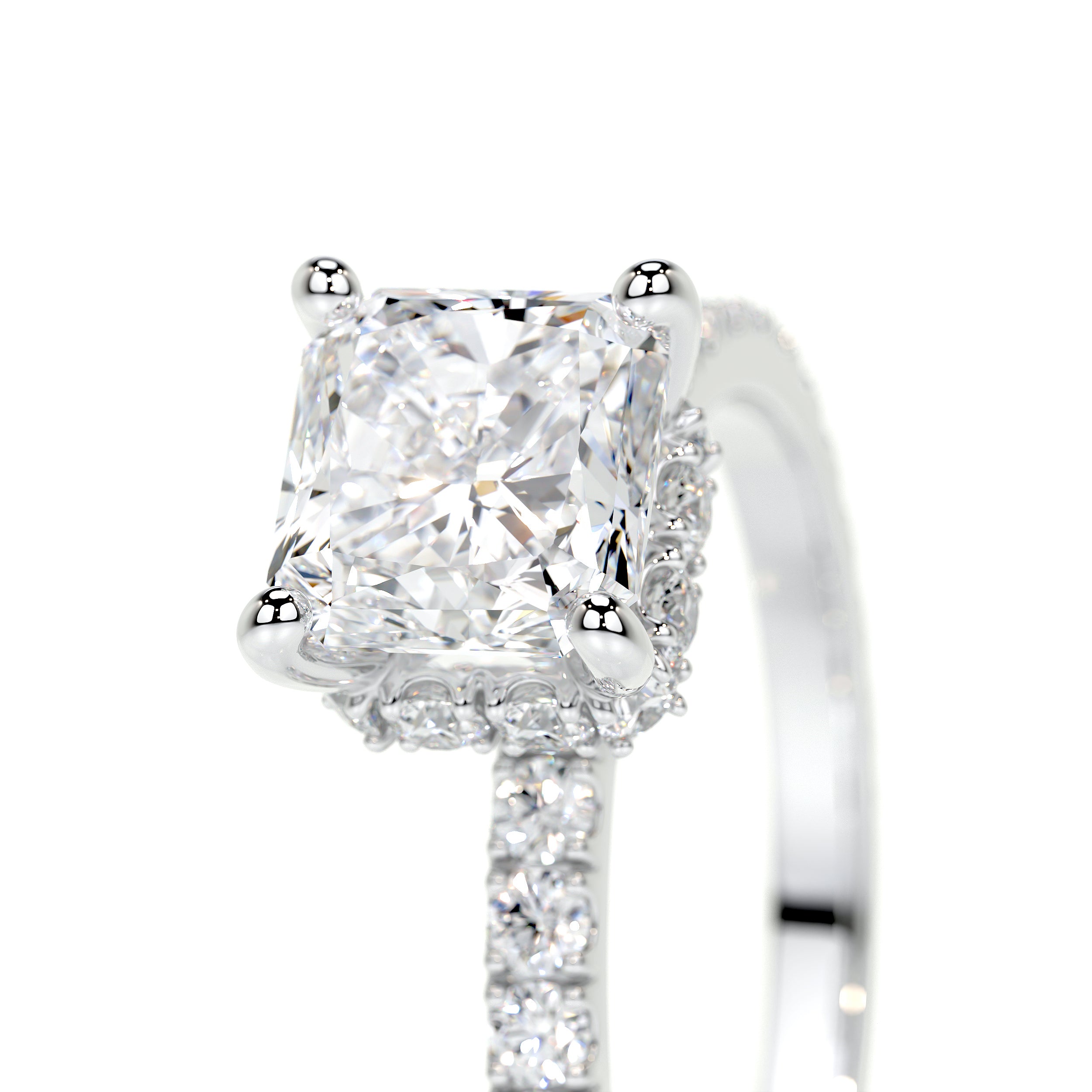 Vivienne Lab Grown Diamond Ring   (2.00 Carat) -18K White Gold