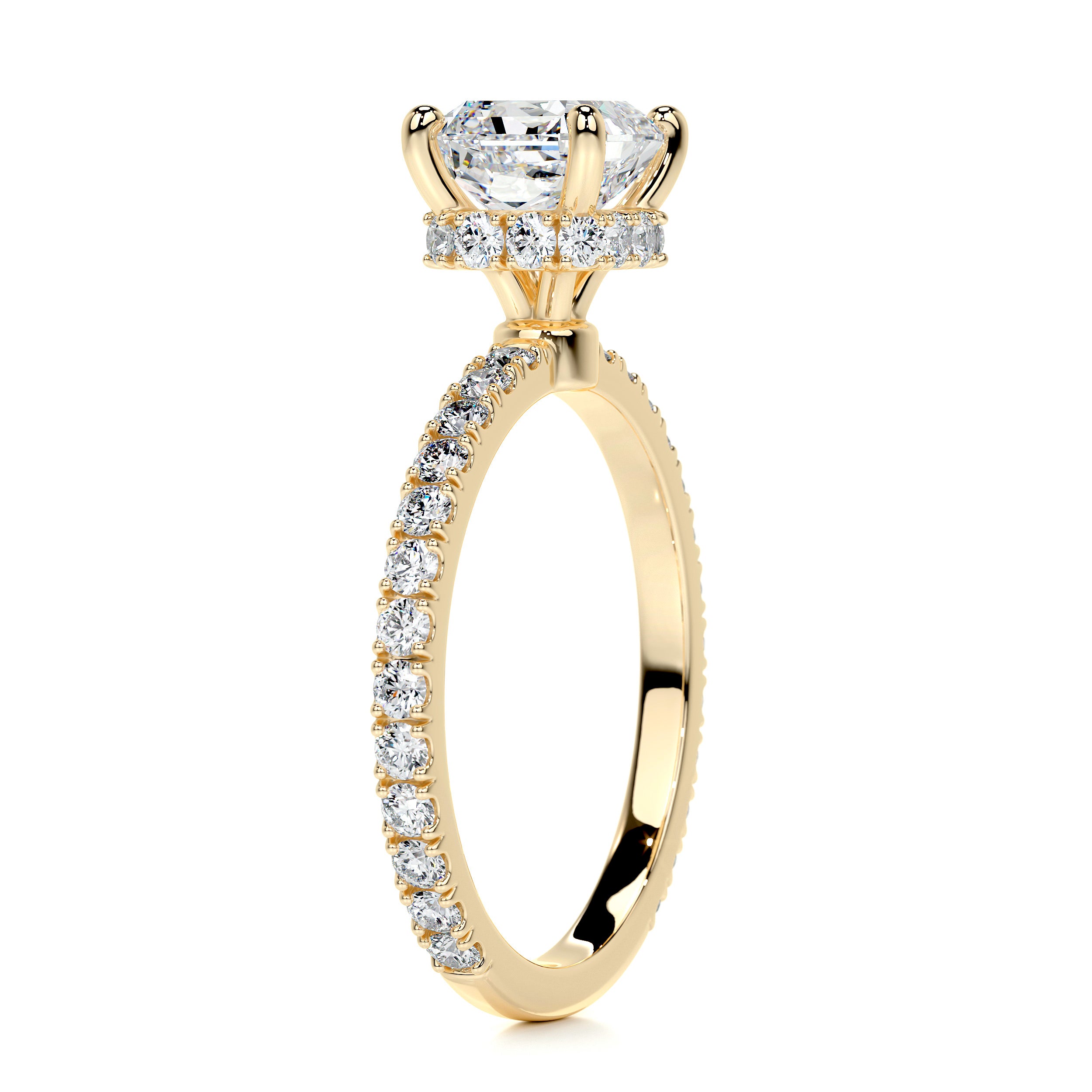 Vivienne Diamond Engagement Ring   (2.00 Carat) -18K Yellow Gold