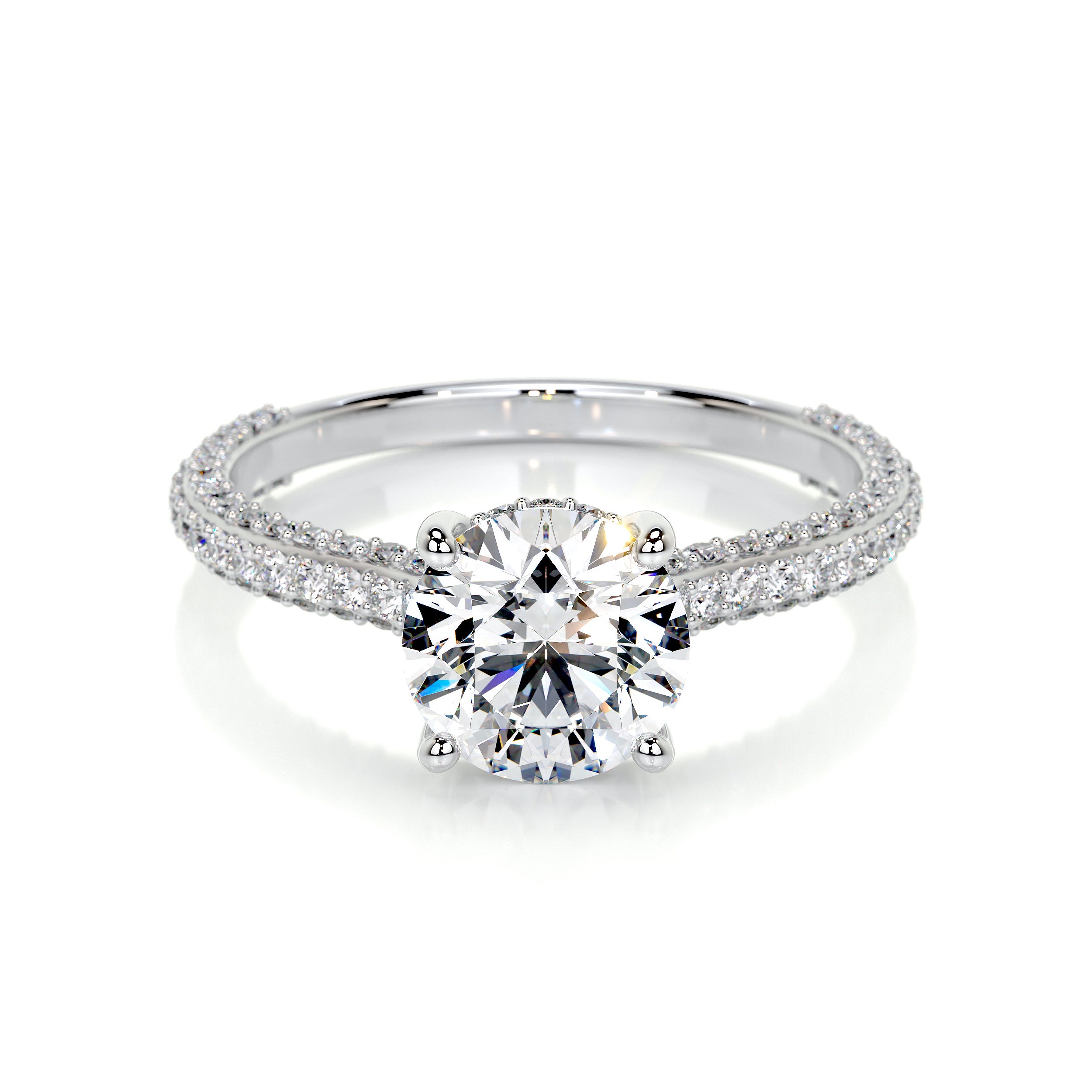 Michaela Lab Grown Diamond Ring -18K White Gold