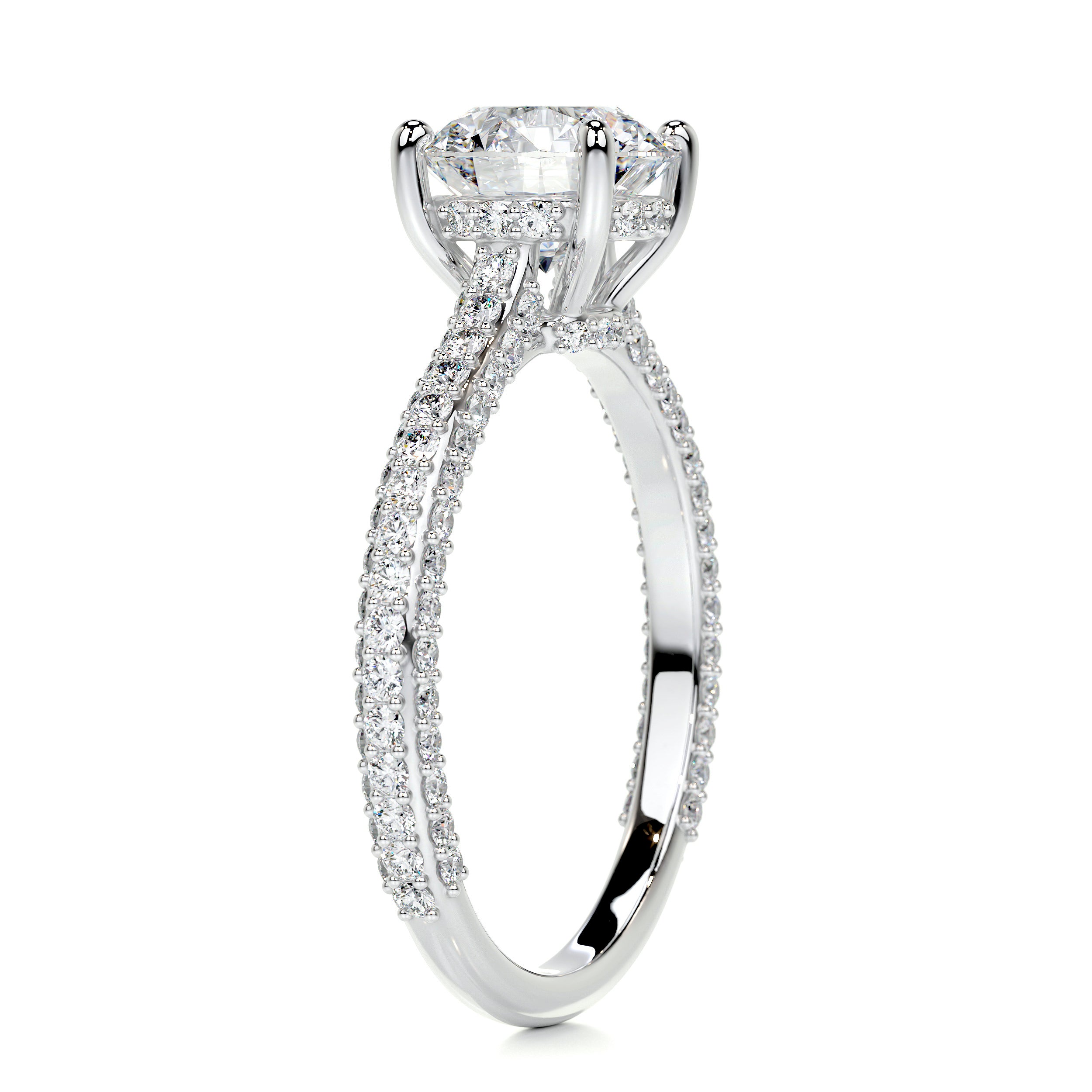 Michaela Diamond Engagement Ring   (2.25 Carat) -14K White Gold