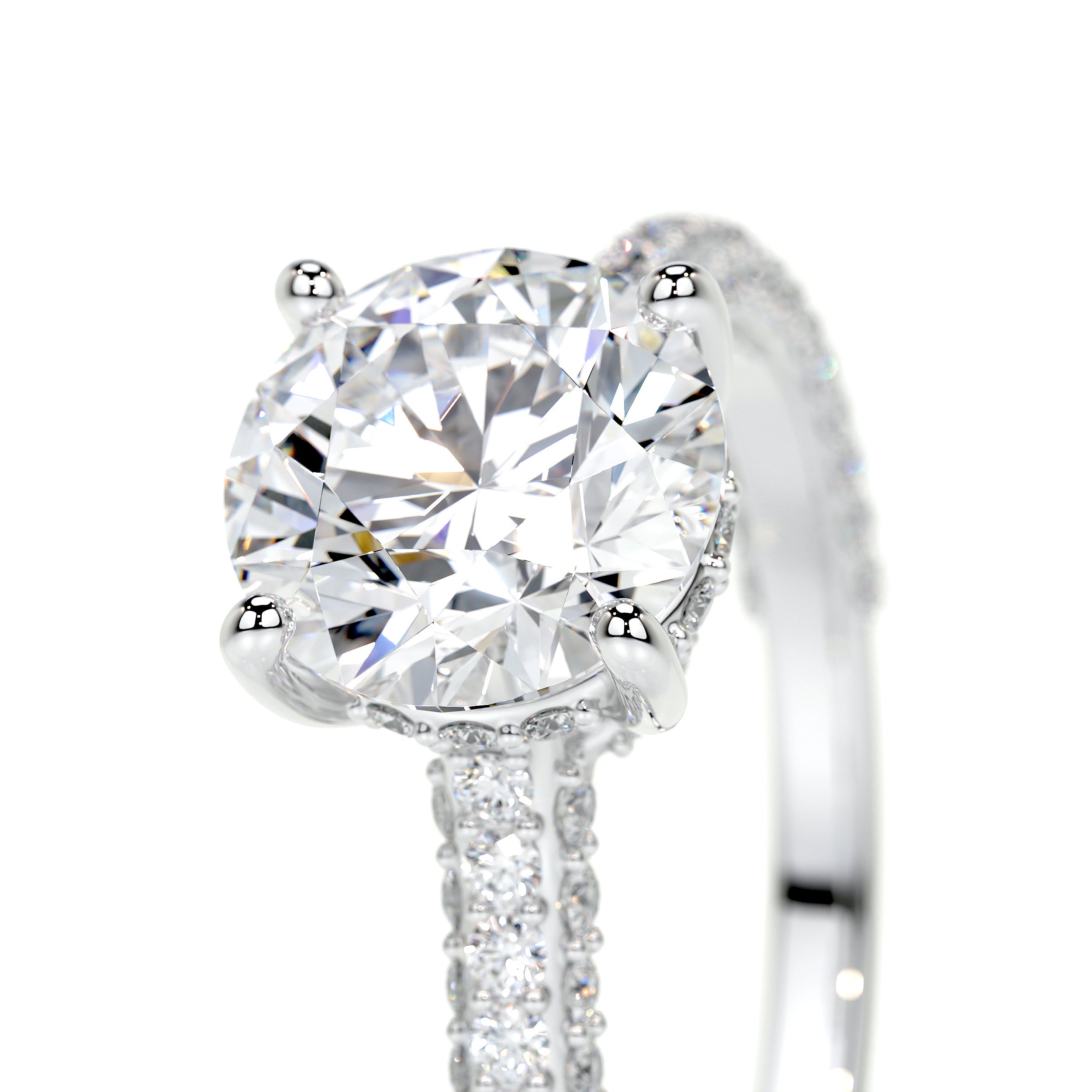 Michaela Lab Grown Diamond Ring   (2.25 Carat) -14K White Gold