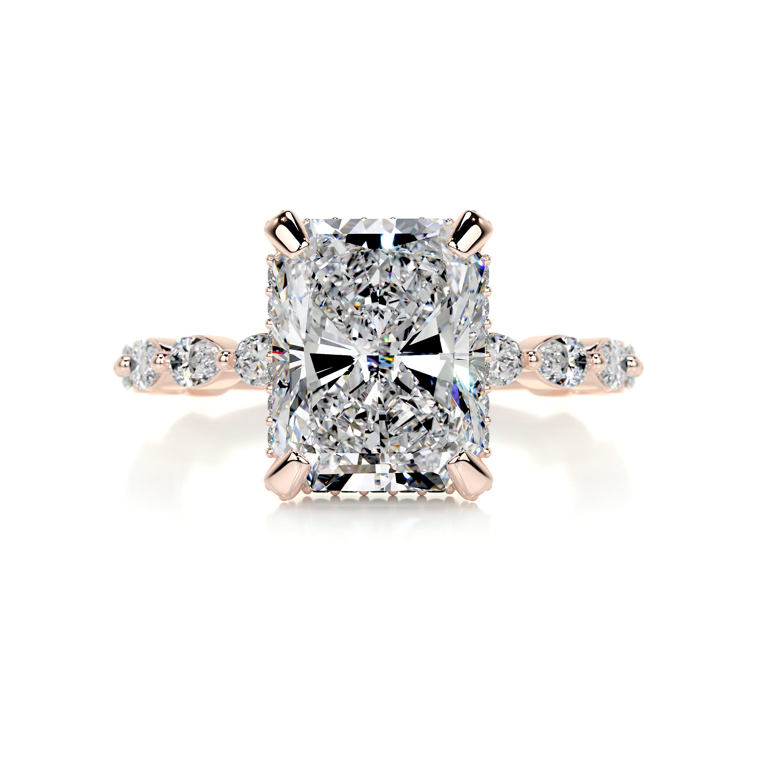 Robin Diamond Engagement Ring, Hidden Halo, 4.5 Carat, 14K Rose Gold – Best  Brilliance