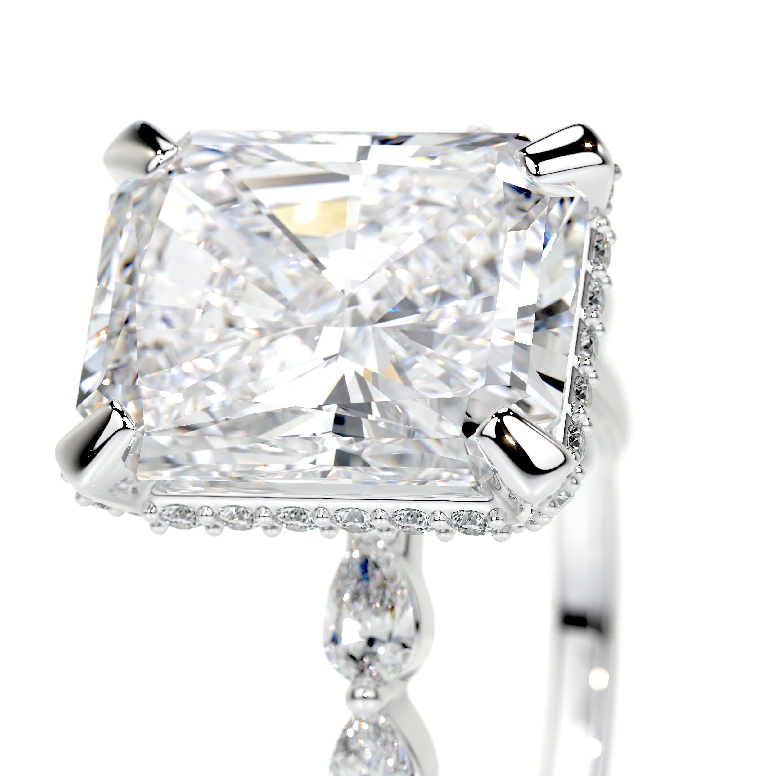 Robin Lab Grown Diamond Ring   (4.50 Carat) -14K White Gold