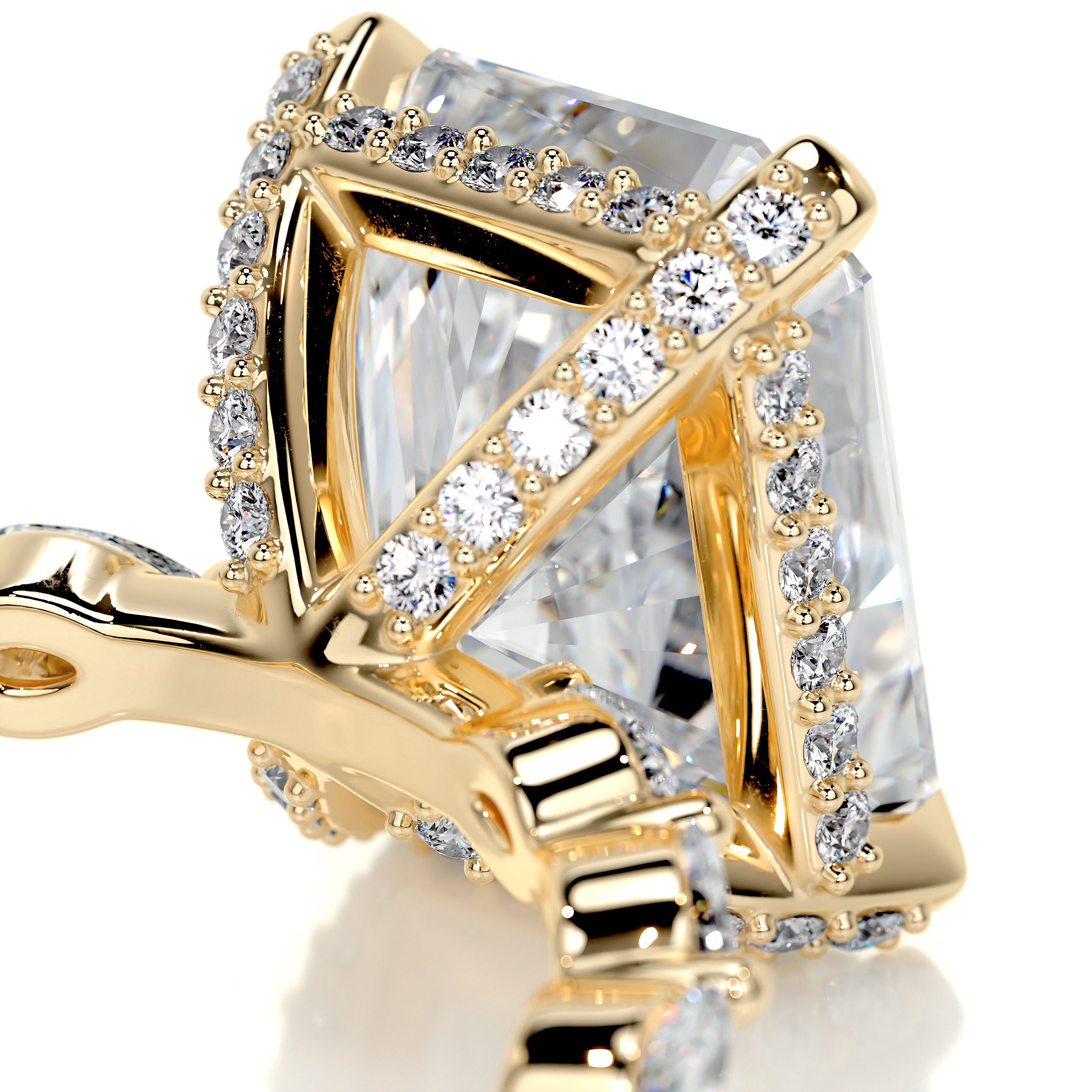 Robin Diamond Engagement Ring   (4.50 Carat) -18K Yellow Gold