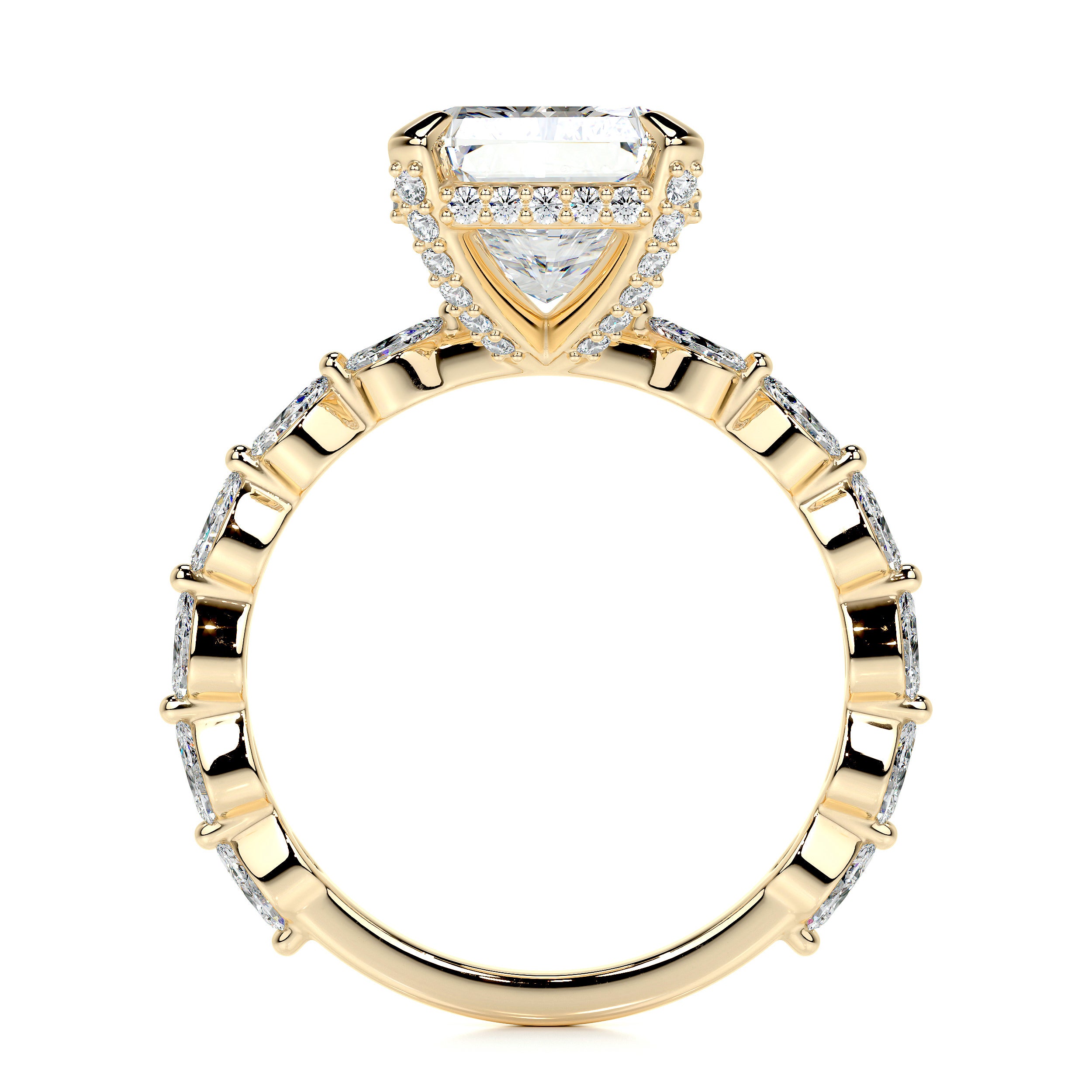 Robin Lab Grown Diamond Ring   (4.50 Carat) -18K Yellow Gold