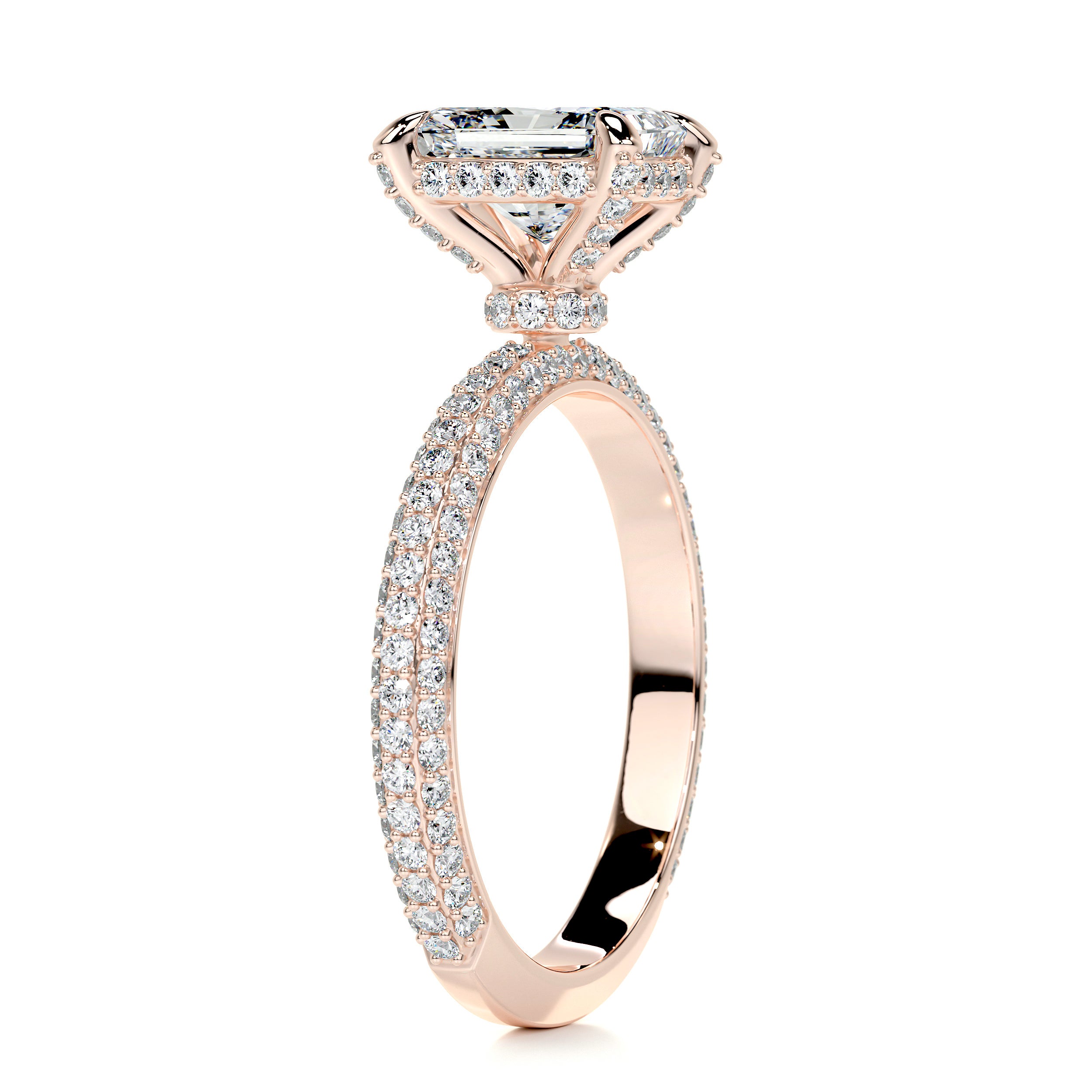 Milly Diamond Engagement Ring   (2.25 Carat) -14K Rose Gold
