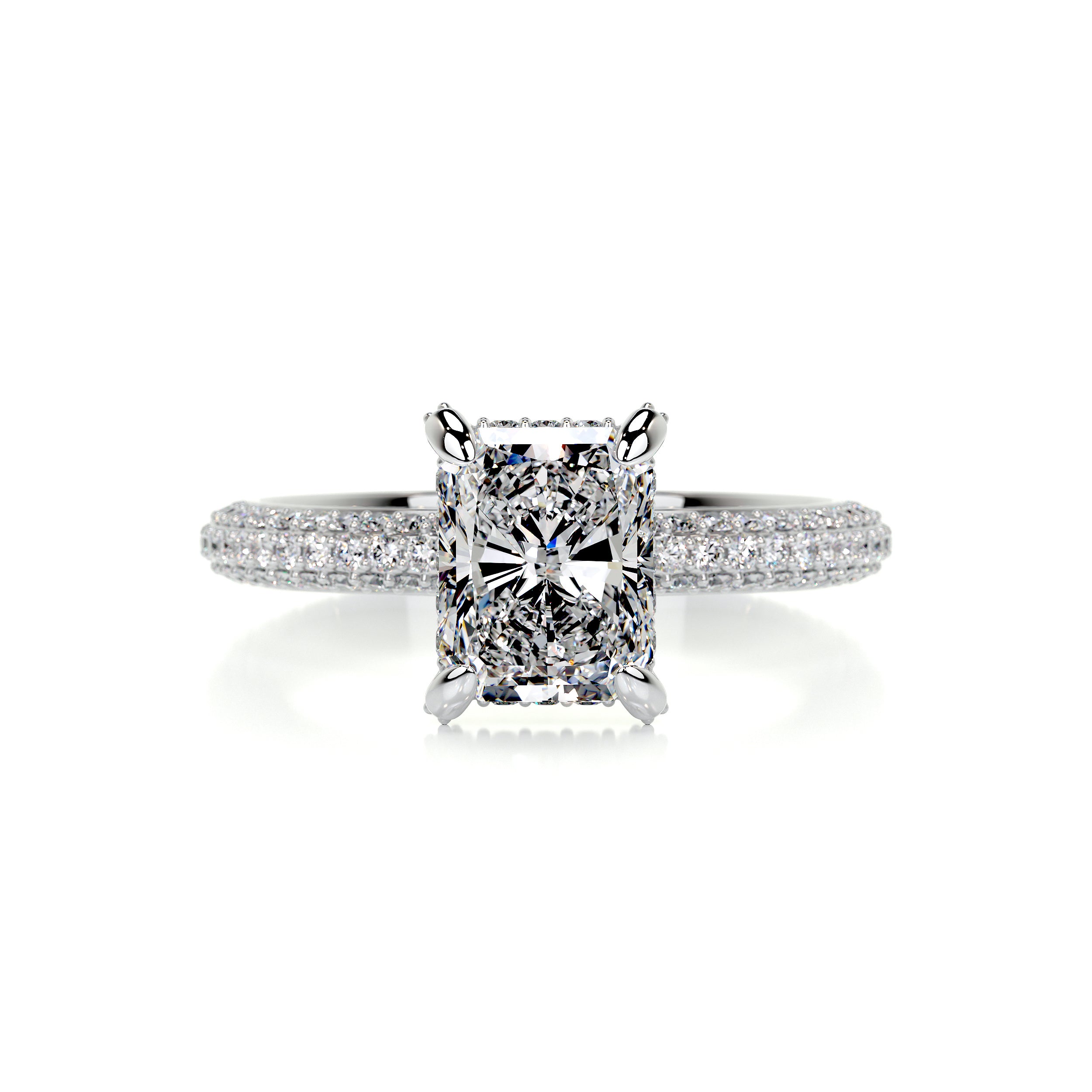 Milly Diamond Engagement Ring   (2.25 Carat) -14K White Gold