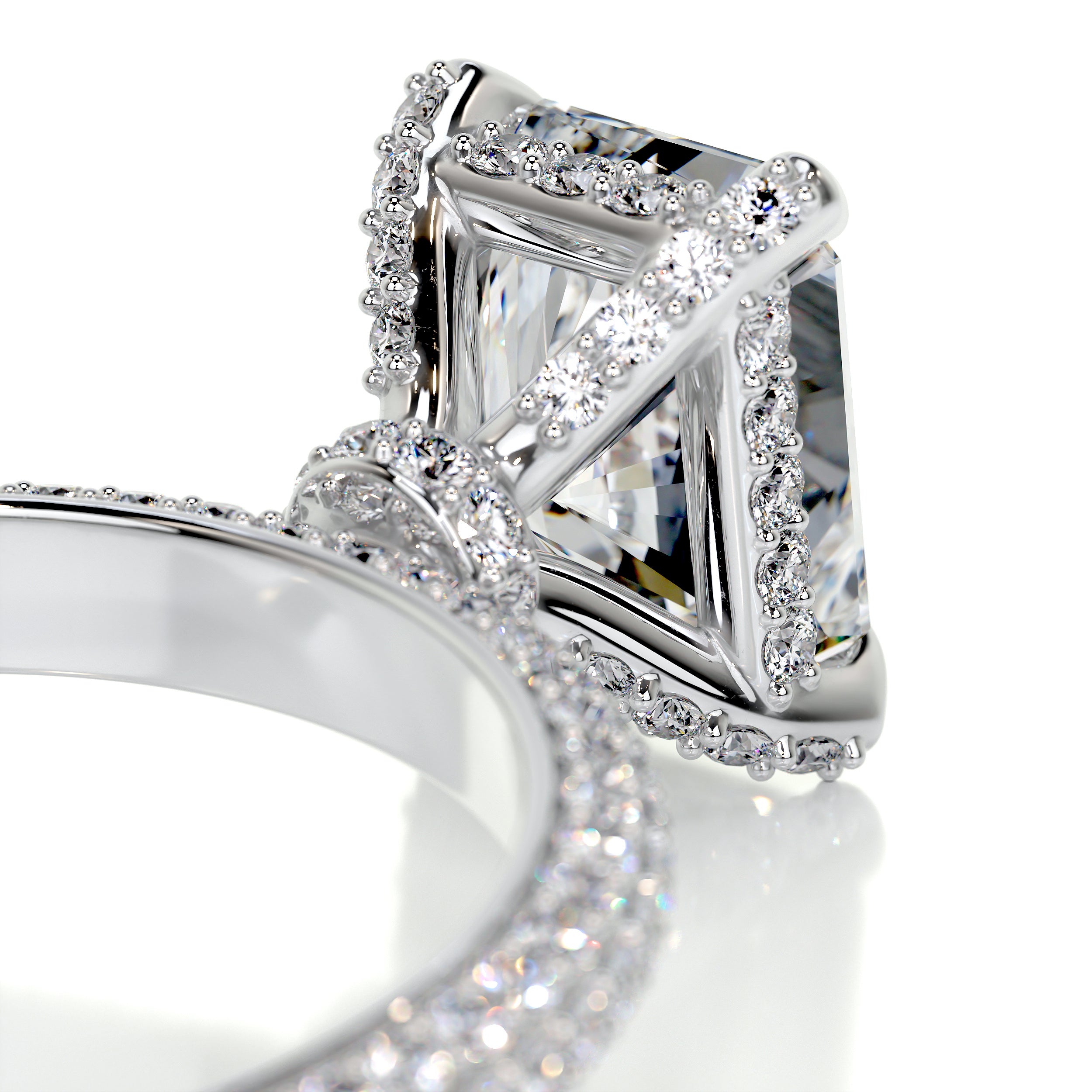 Milly Diamond Engagement Ring   (2.25 Carat) -18K White Gold