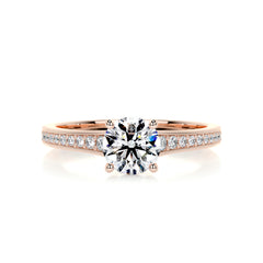 Lily Diamond Engagement Ring -14K Rose Gold