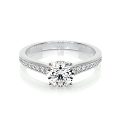 Lily Lab Grown Diamond Ring -18K White Gold