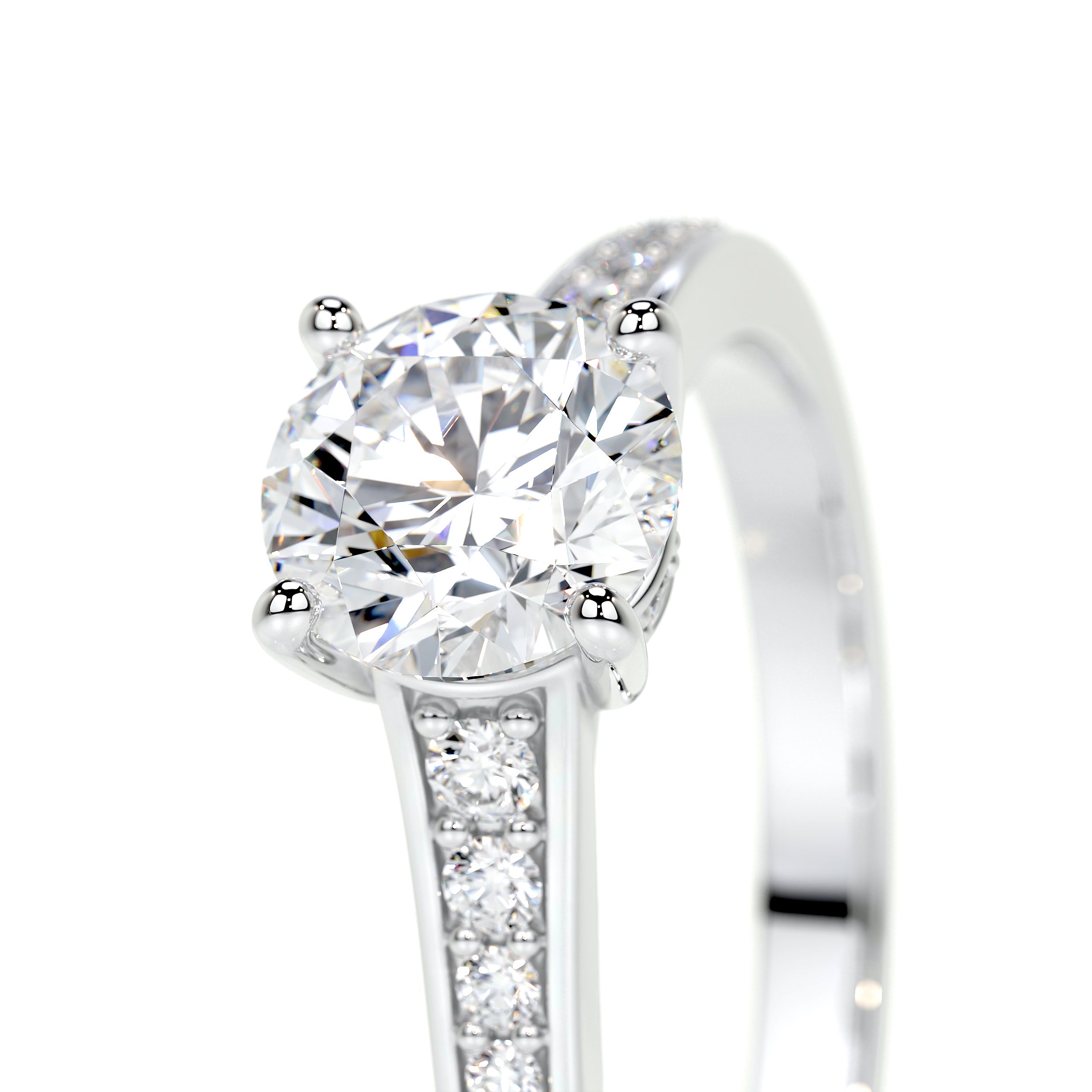 Lily Lab Grown Diamond Ring   (1.00 Carat) -14K White Gold