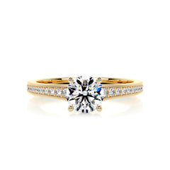 Lily Diamond Engagement Ring -18K Yellow Gold