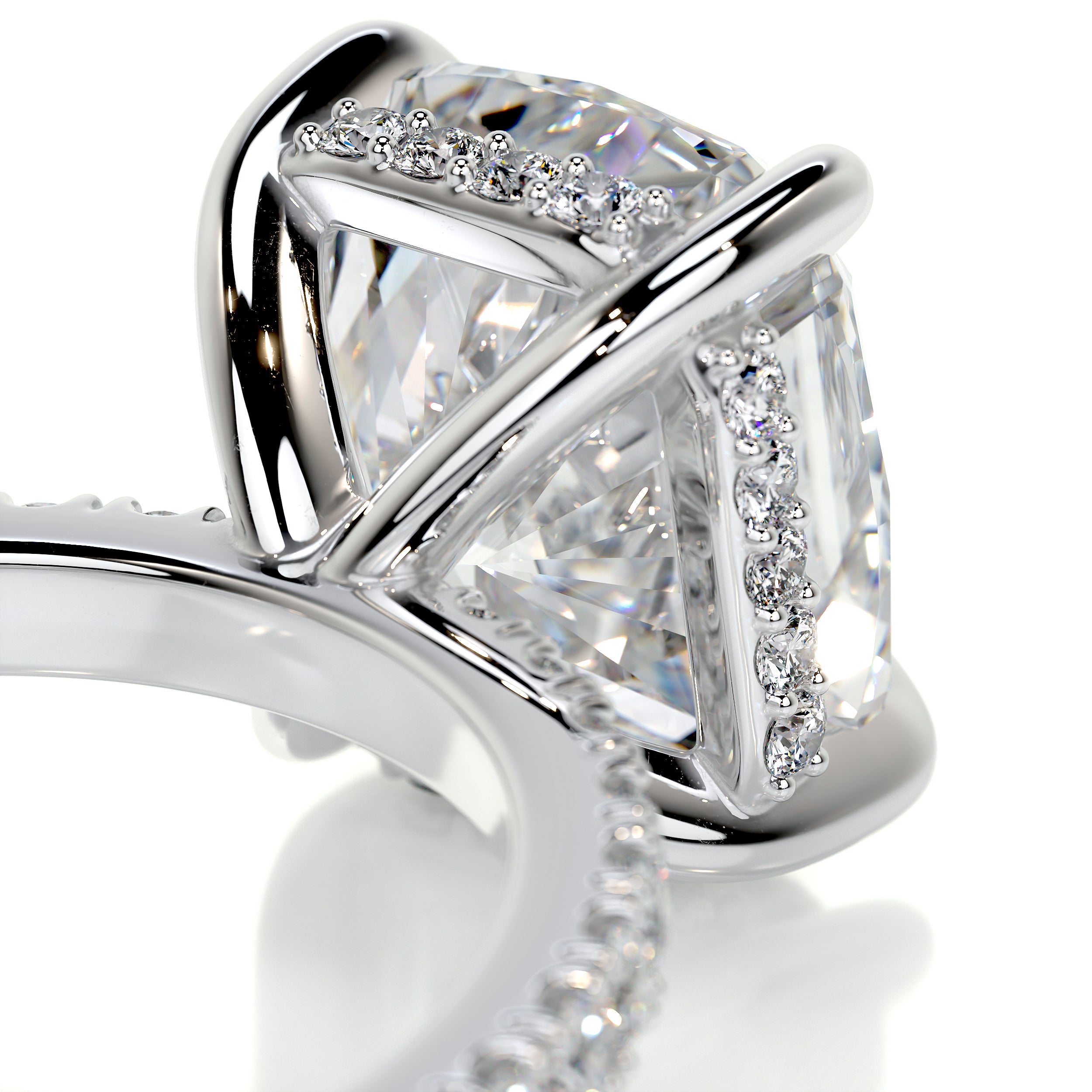 Beatriz Diamond Engagement Ring   (2.50 Carat) -14K White Gold