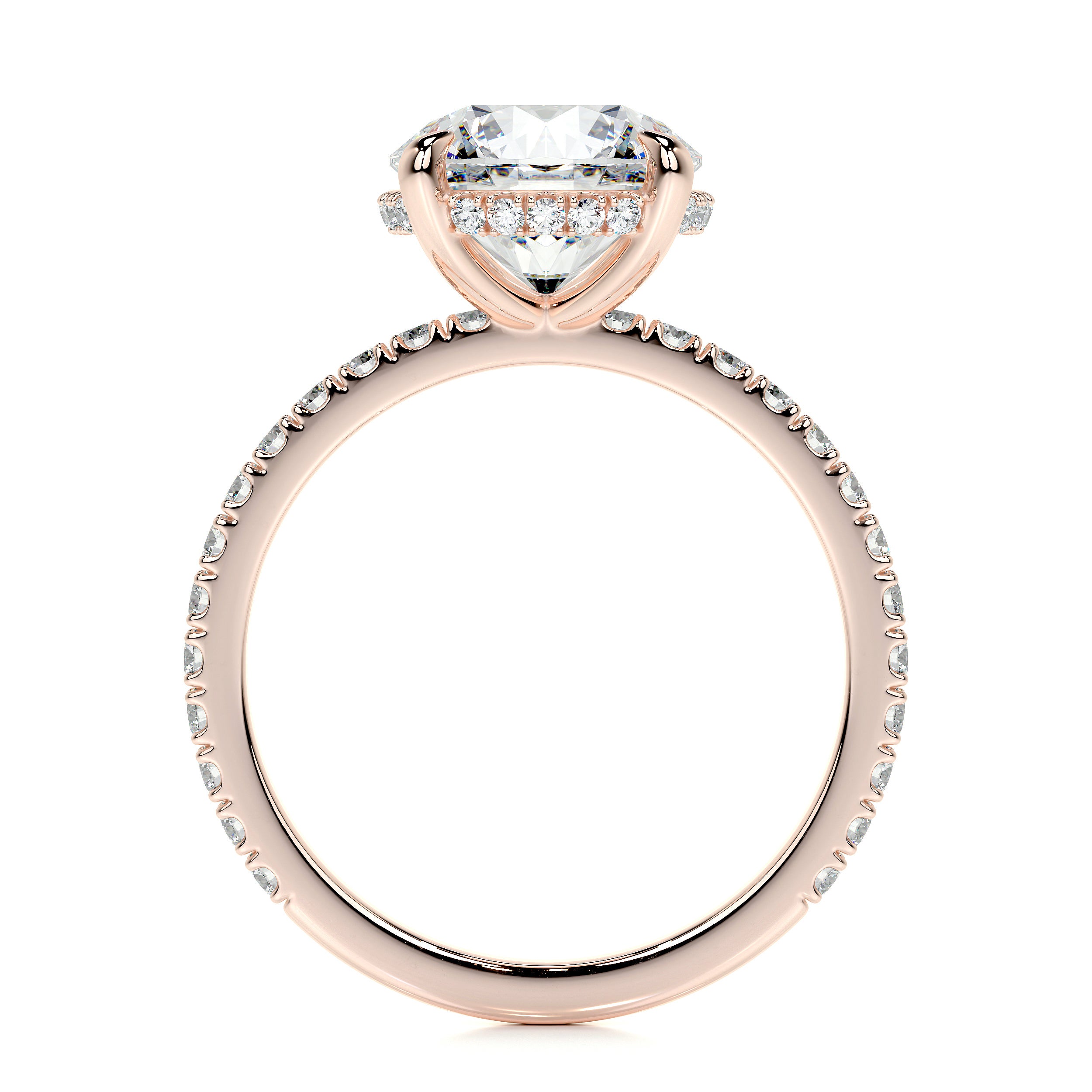 Valeria Lab Grown Diamond Ring -14K Rose Gold