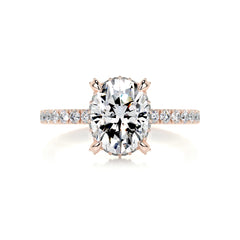 Alicia Diamond Engagement Ring -14K Rose Gold