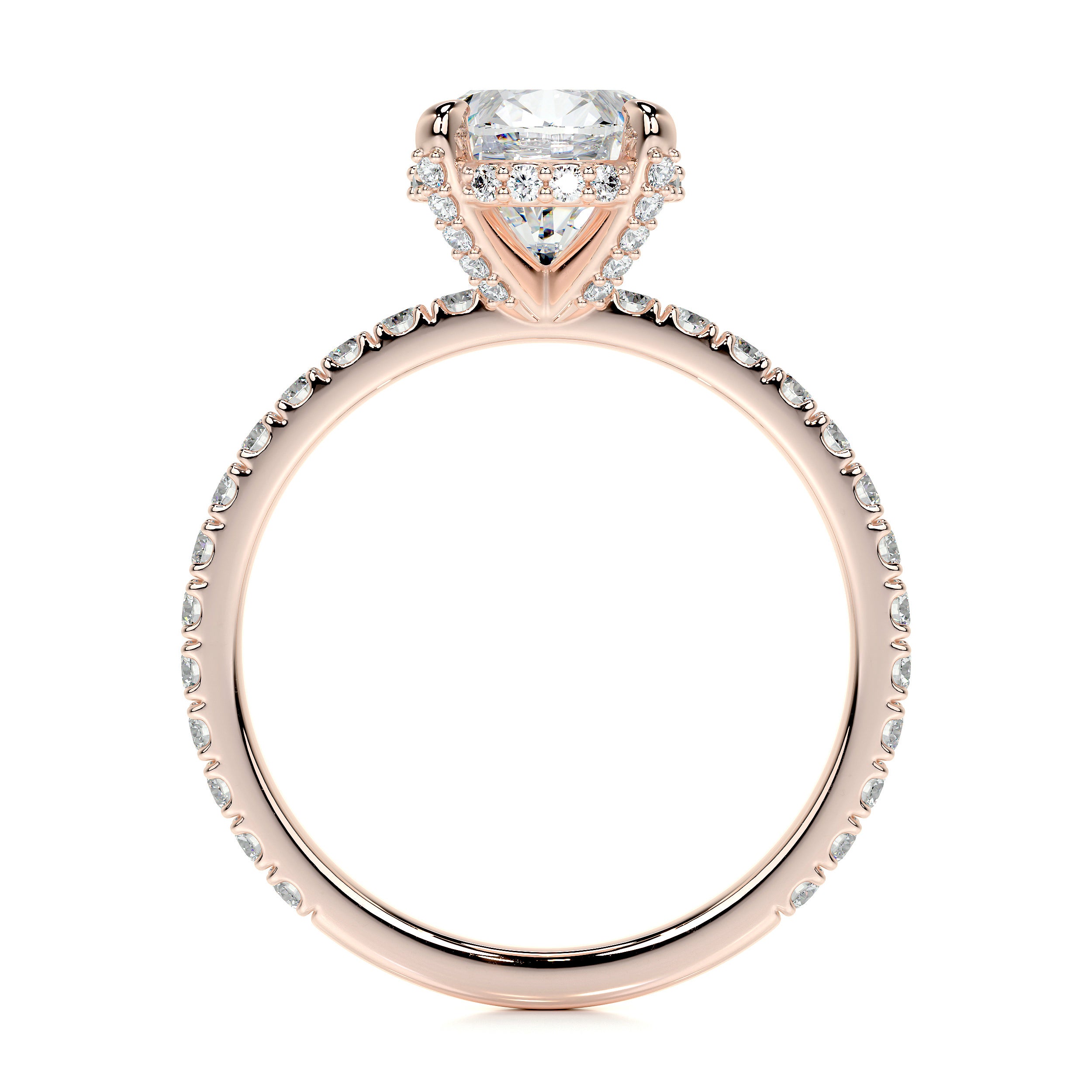 Alicia Lab Grown Diamond Ring -14K Rose Gold
