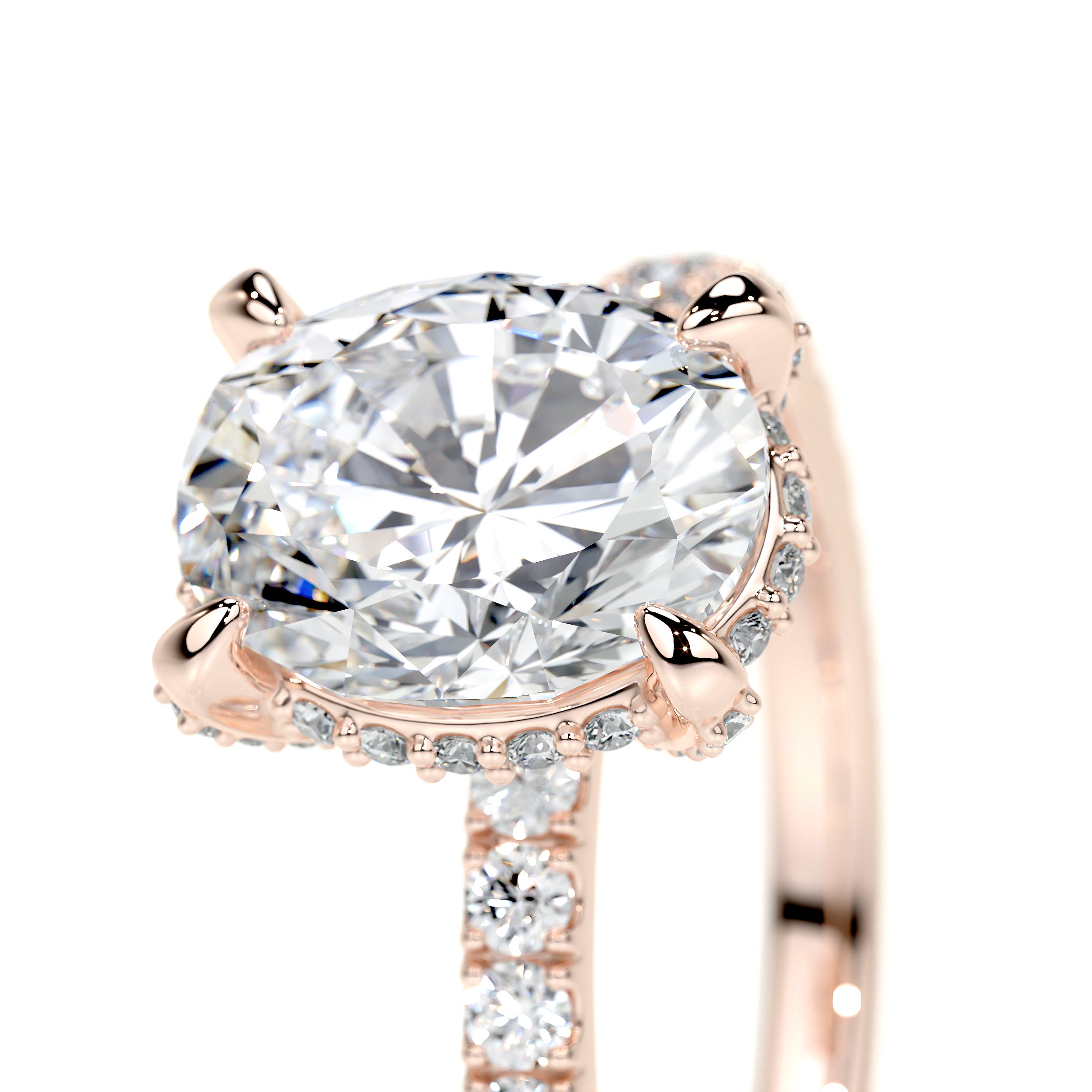Alicia Lab Grown Diamond Ring -14K Rose Gold