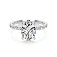 Alicia Lab Grown Diamond Ring -18K White Gold