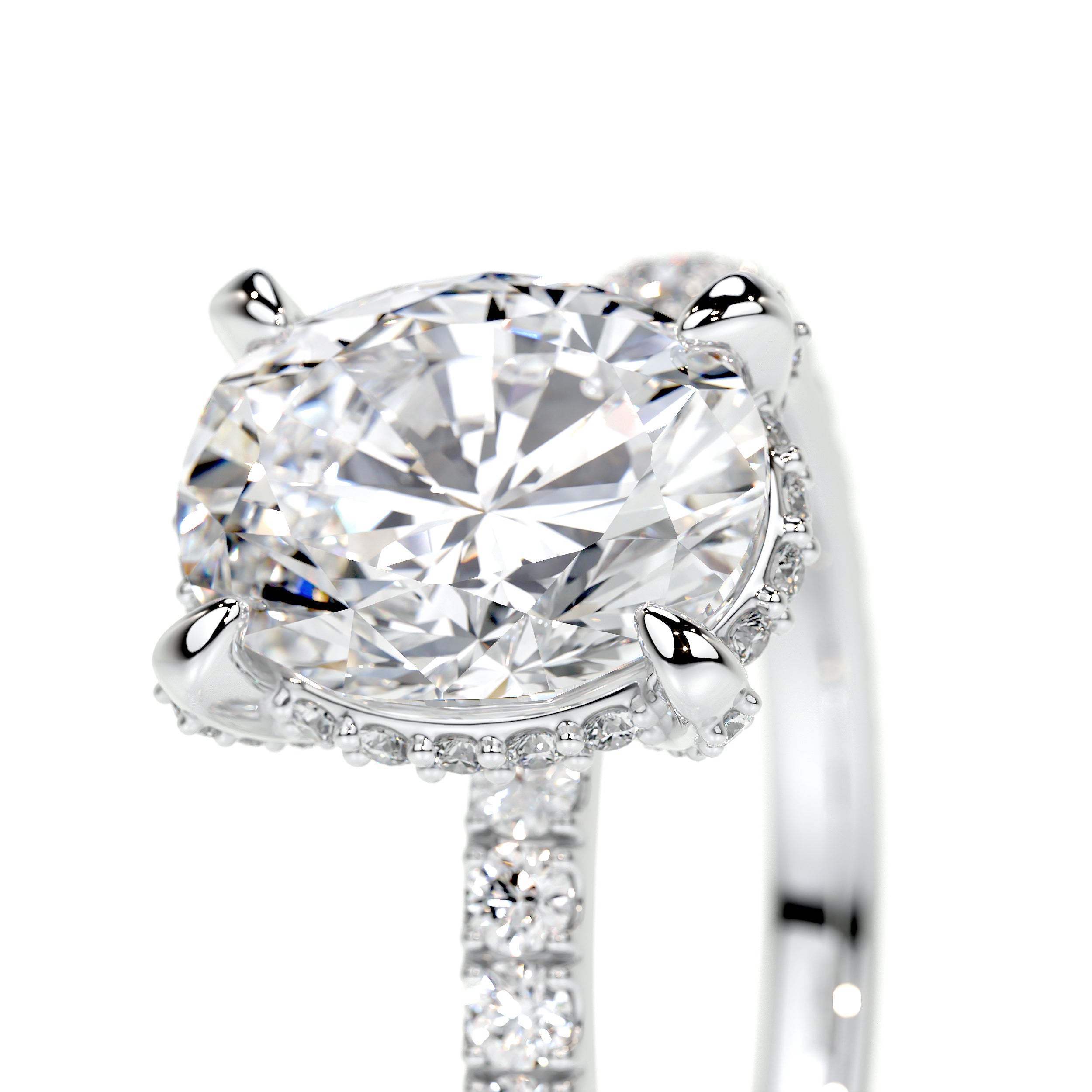 Alicia Lab Grown Diamond Ring   (2.50 Carat) -14K White Gold