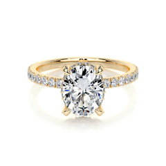 Alicia Lab Grown Diamond Ring -18K Yellow Gold