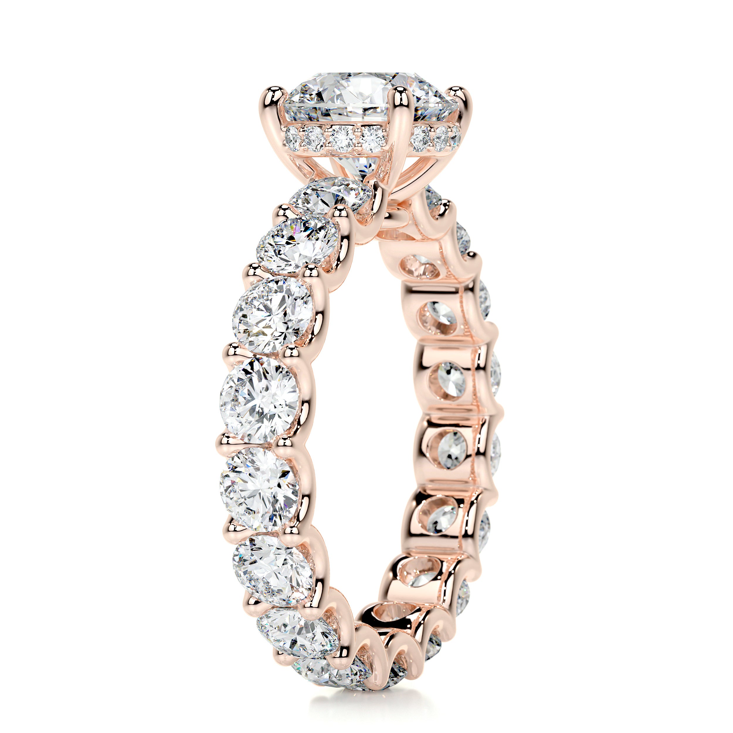 Lola Diamond Engagement Ring   (3.25 Carat) -14K Rose Gold