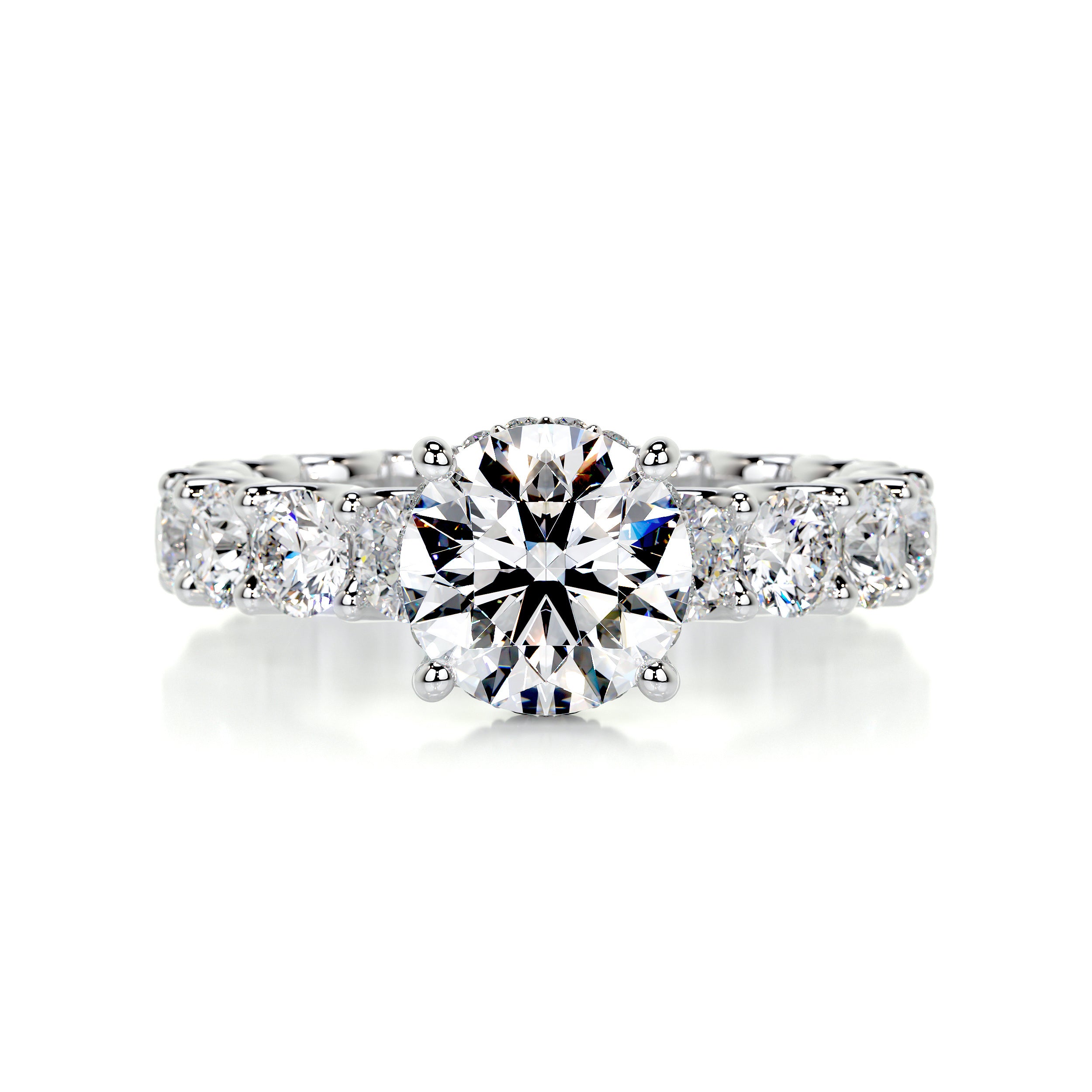 Lola Diamond Engagement Ring -18K White Gold