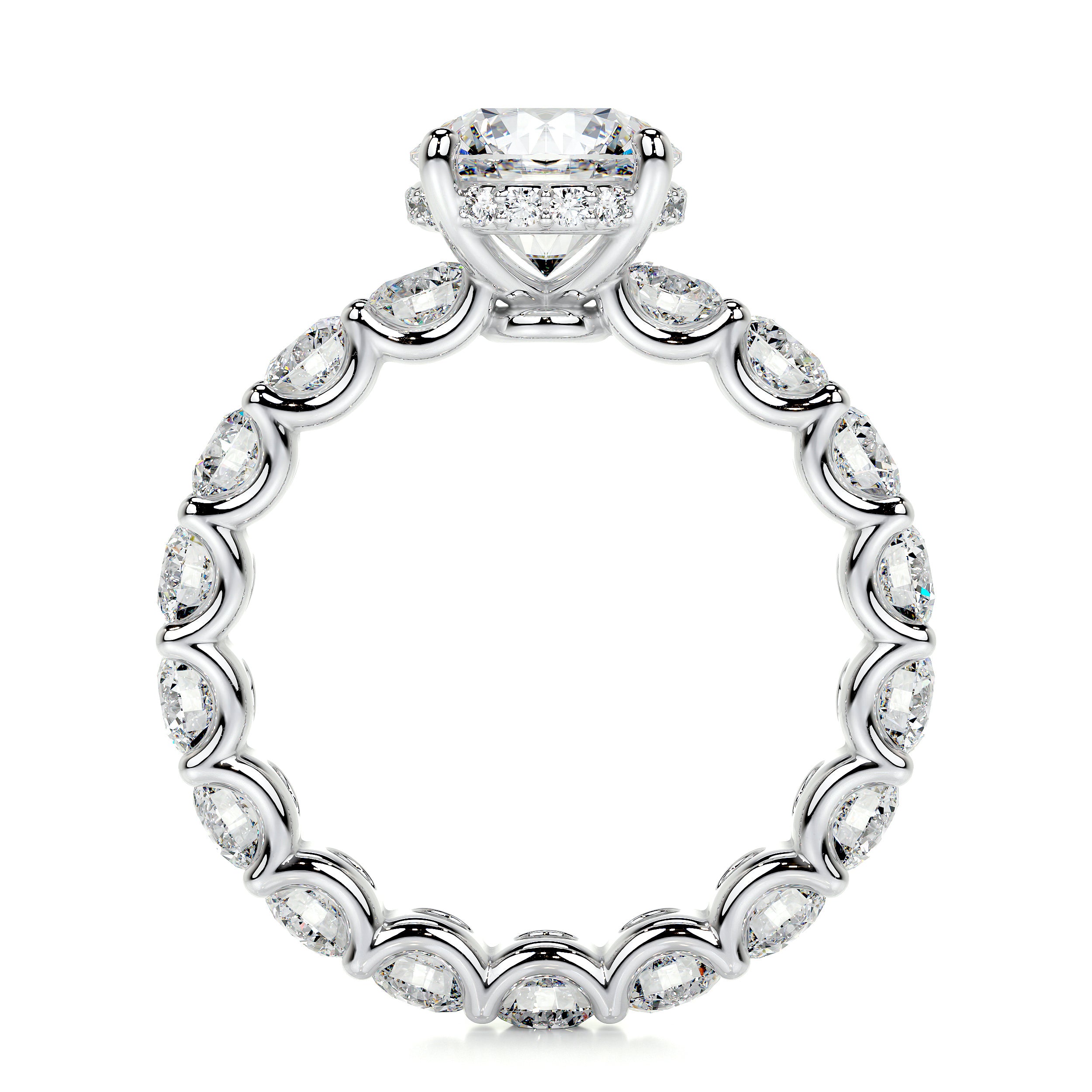Lola Lab Grown Diamond Ring   (3.25 Carat) -14K White Gold