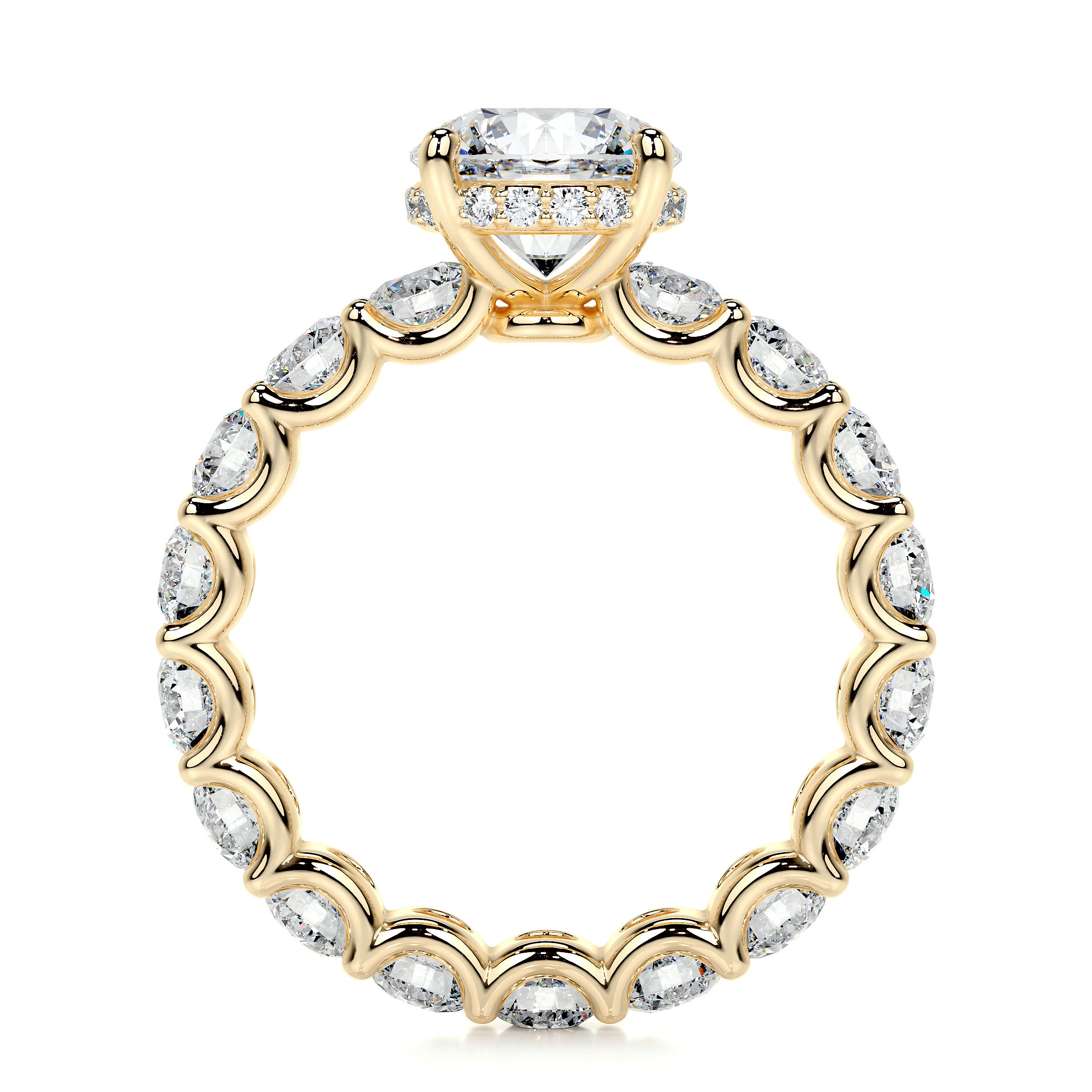 Lola Lab Grown Diamond Ring   (3.25 Carat) -18K Yellow Gold