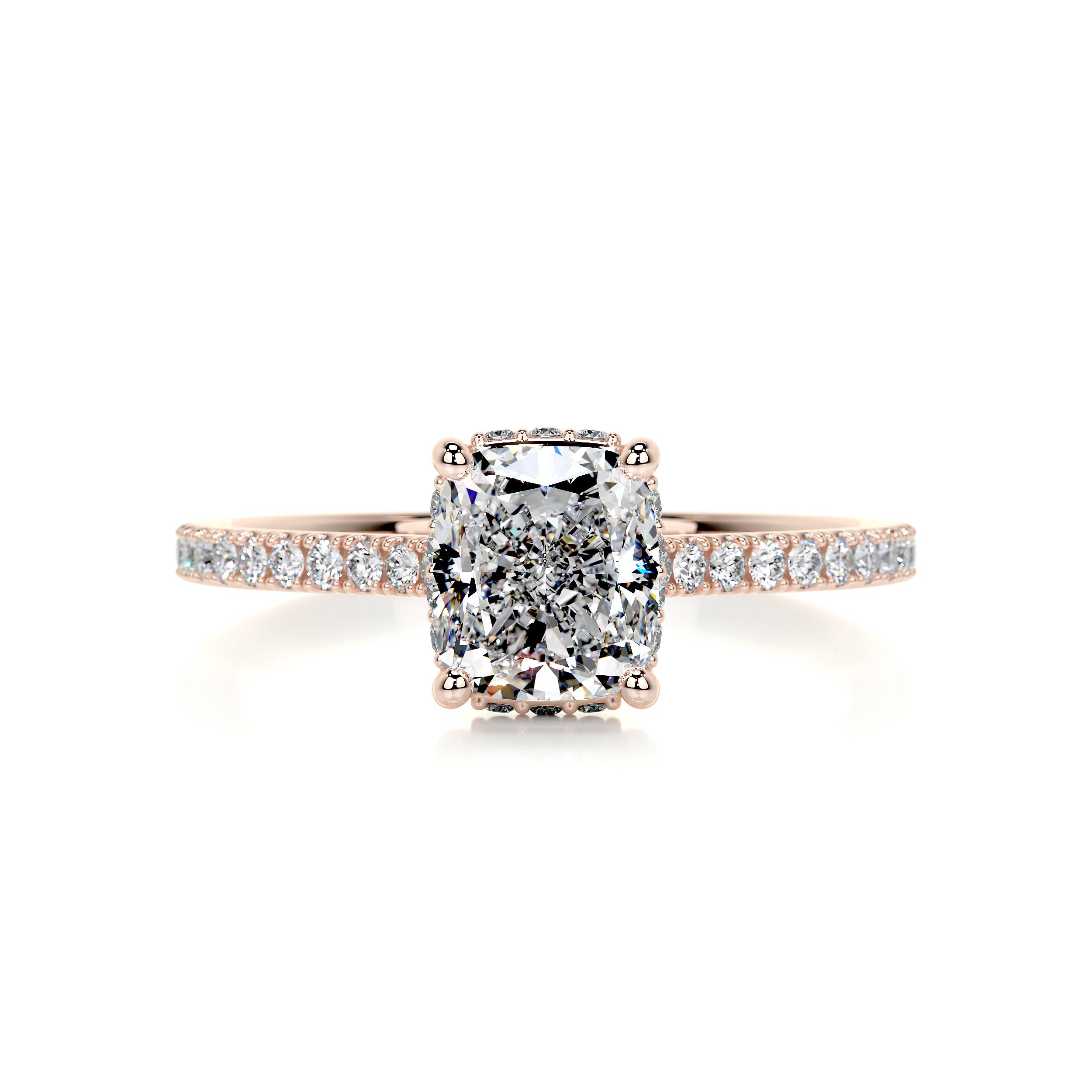 Deandra Diamond Engagement Ring   (1.75 Carat) -14K Rose Gold