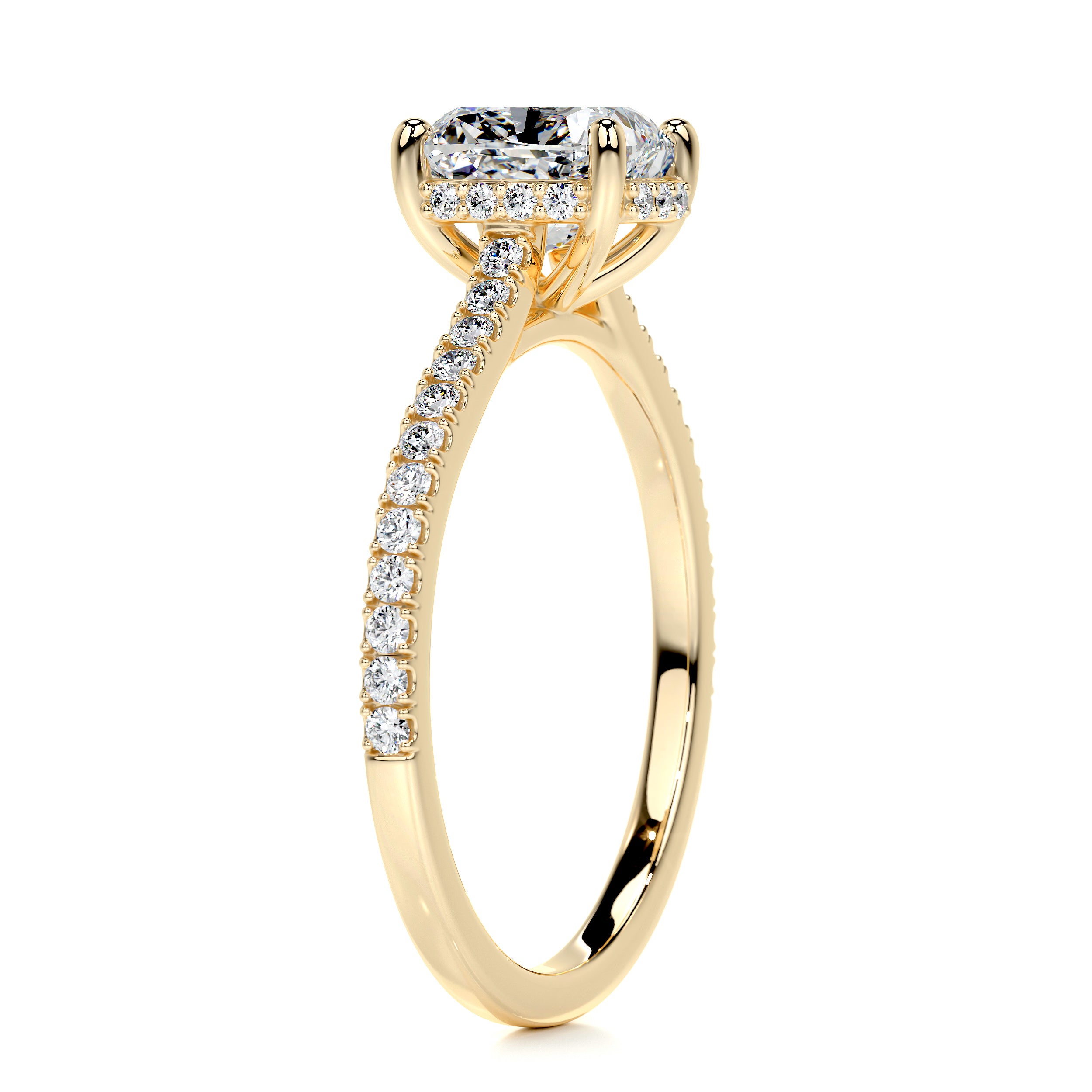 Deandra Diamond Engagement Ring   (1.75 Carat) -18K Yellow Gold