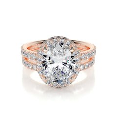 Lara Lab Grown Diamond Bridal Set -14K Rose Gold