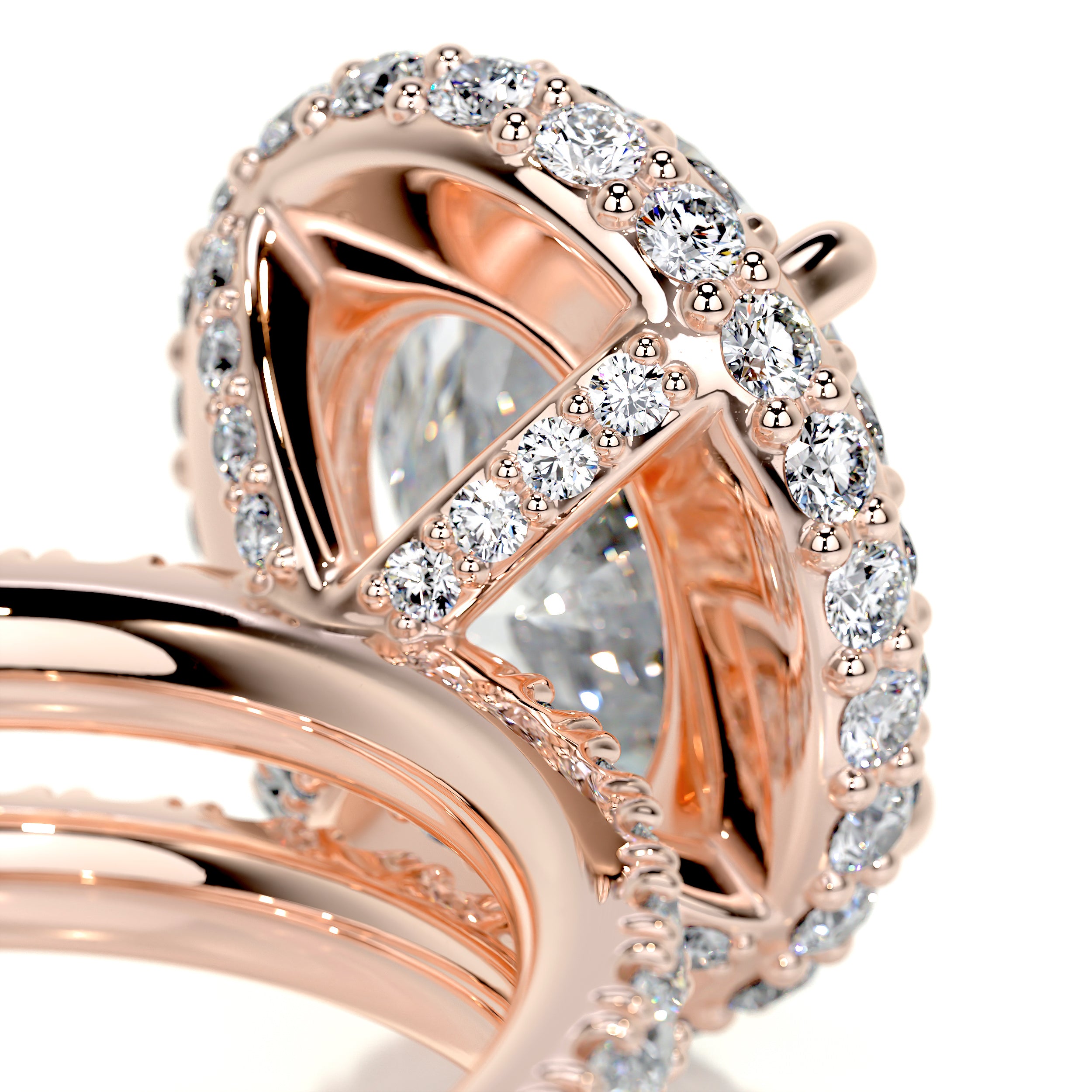 Lara Diamond Bridal Set -14K Rose Gold
