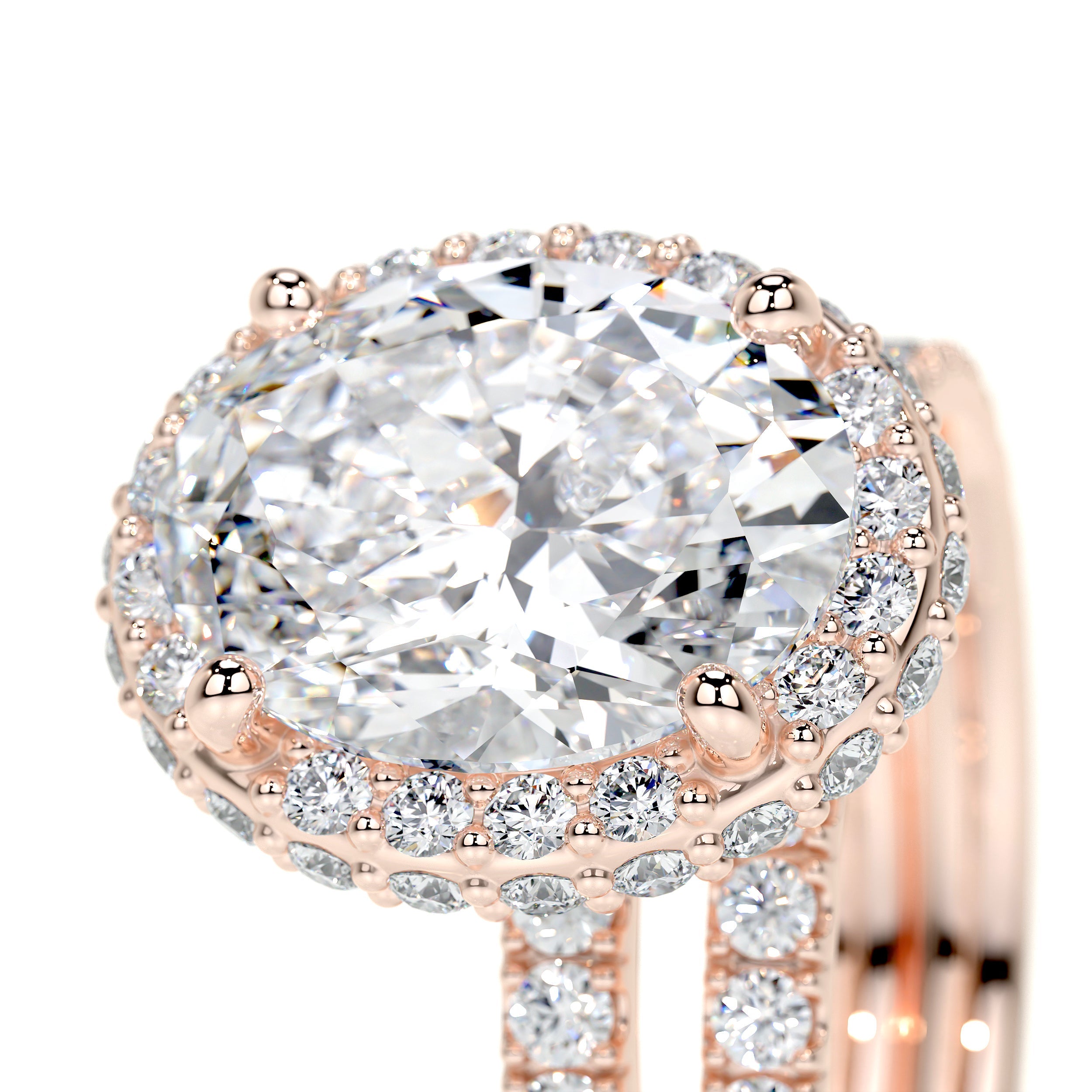 Lara Lab Grown Diamond Bridal Set   (3 Carat) -14K Rose Gold
