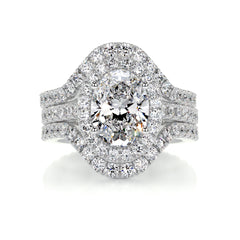 Maria Diamond Bridal Set - 18K White Gold