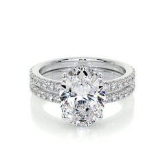 Lucy Lab Grown Diamond Bridal Set - 18K White Gold