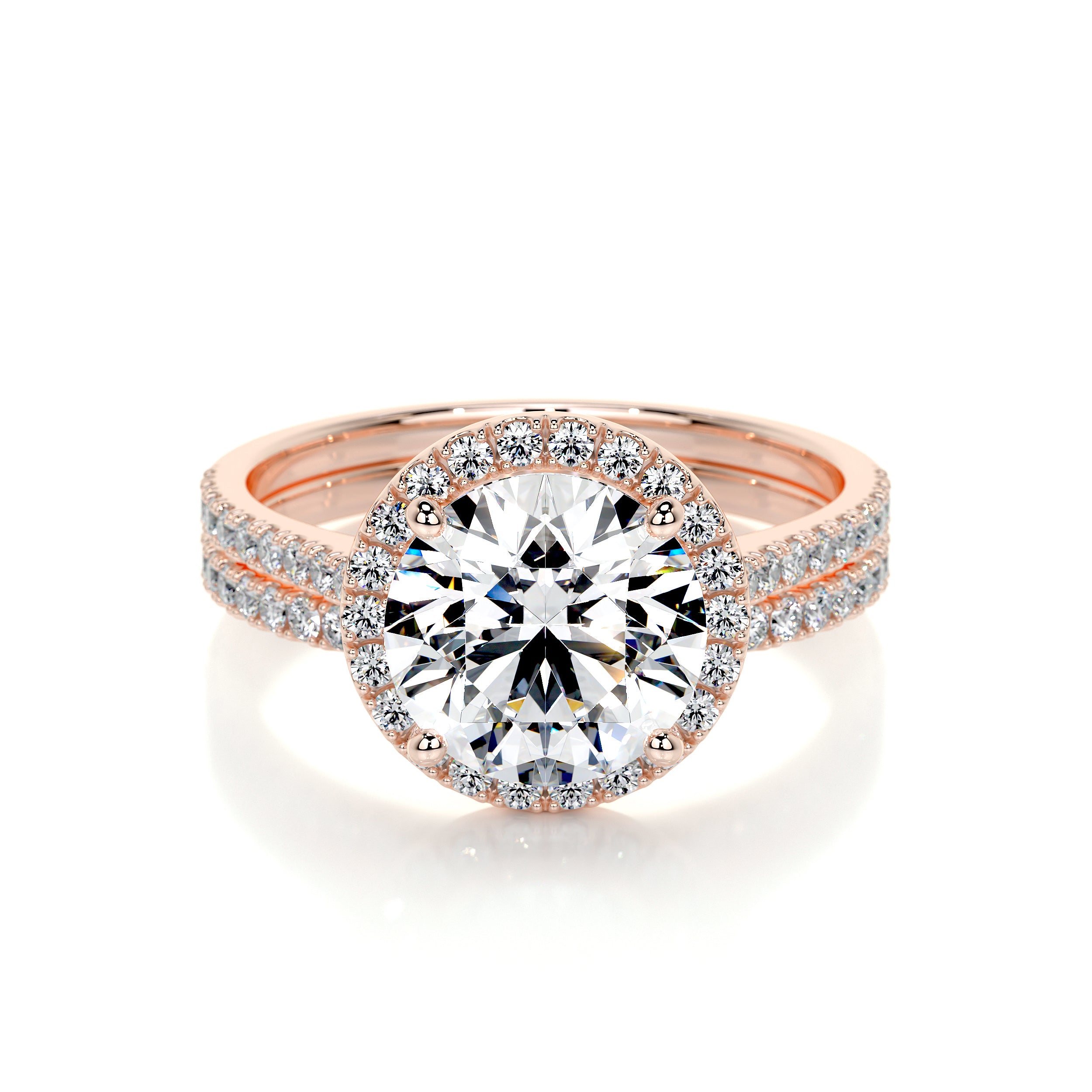 Layla Lab Grown Diamond Bridal Set -14K Rose Gold