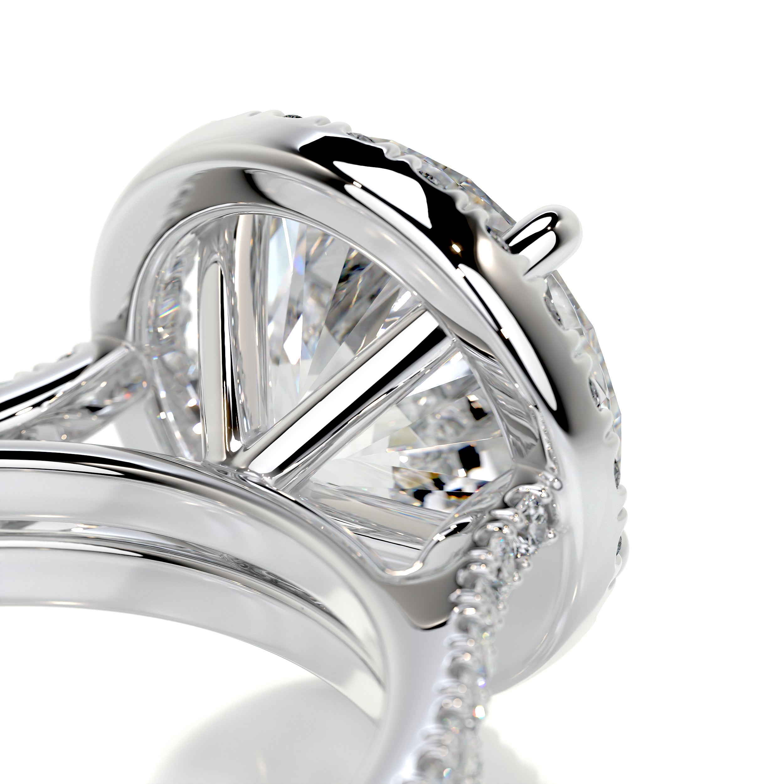 Layla Diamond Bridal Set   (4.75 Carat) -14K White Gold