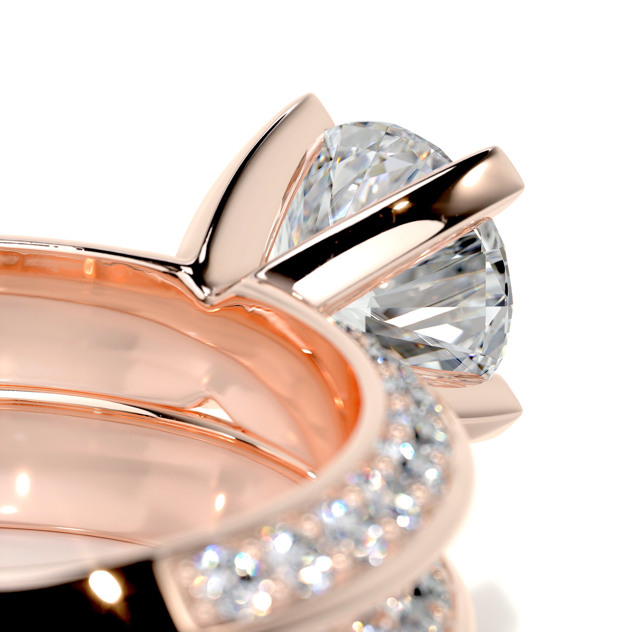 Eliana Diamond Bridal Set   (2.50 Carat) -14K Rose Gold