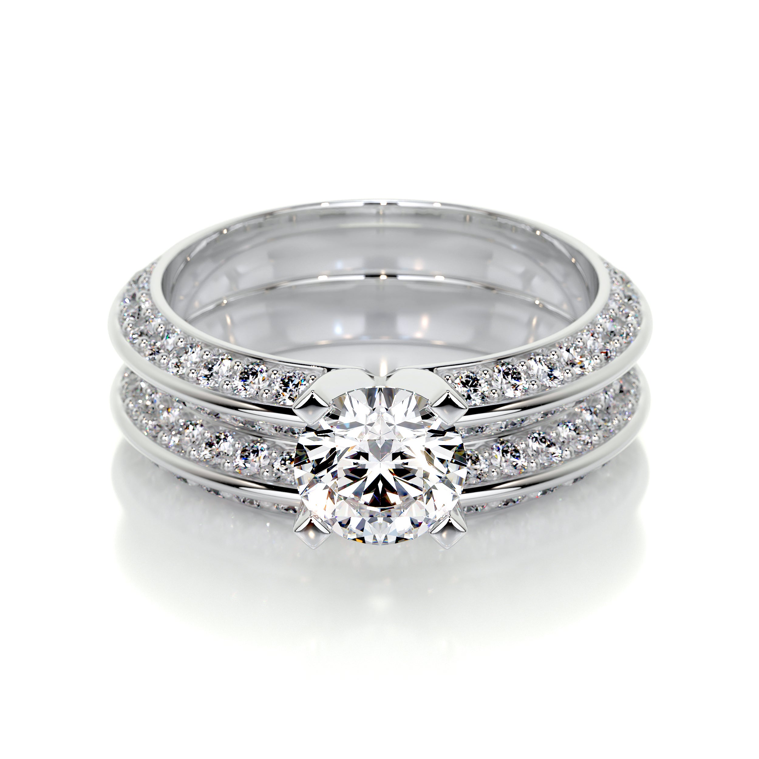 Eliana Lab Grown Diamond Bridal Set   (2.50 Carat) -14K White Gold