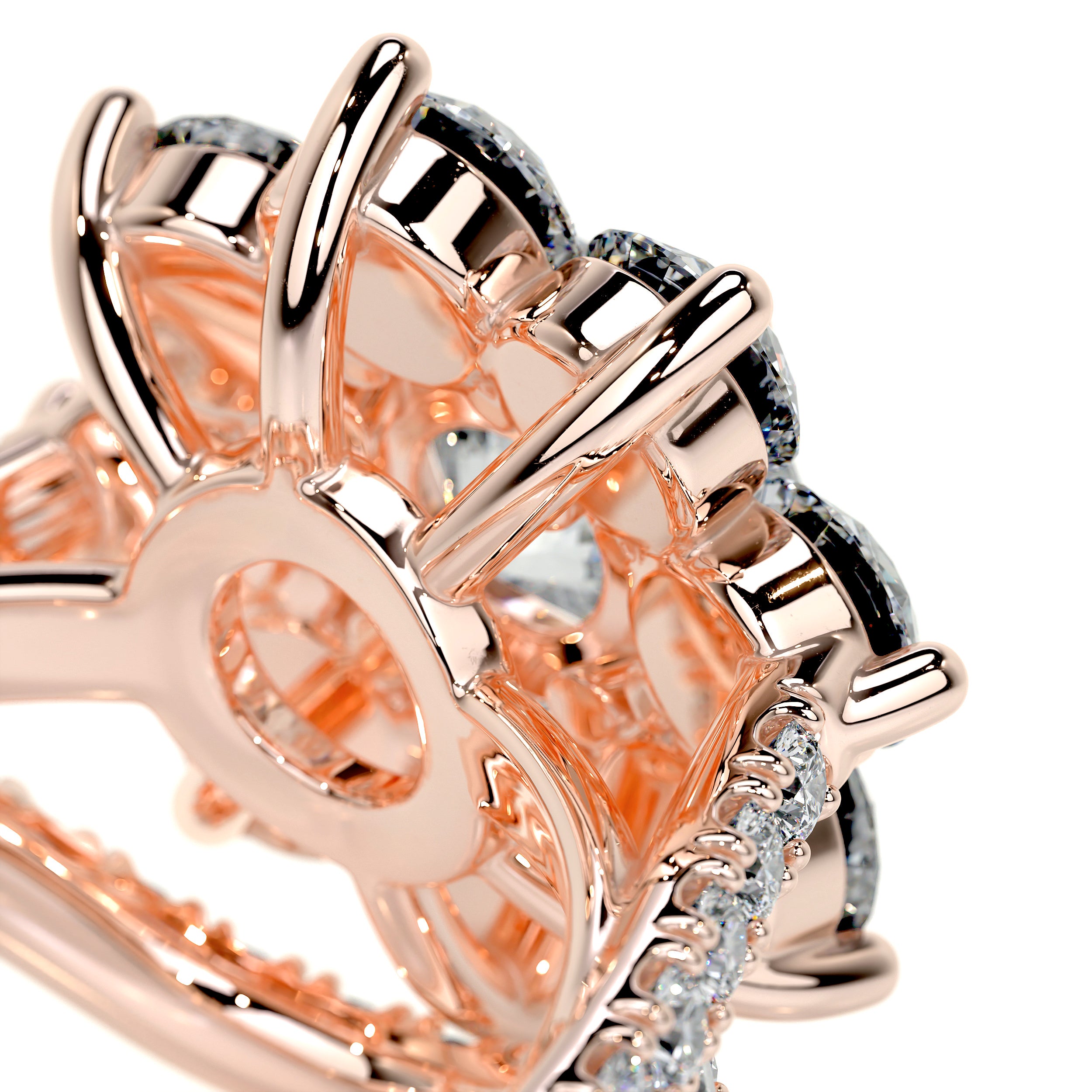 La Fleur Diamond Bridal Set   (2.8 Carat) -14K Rose Gold