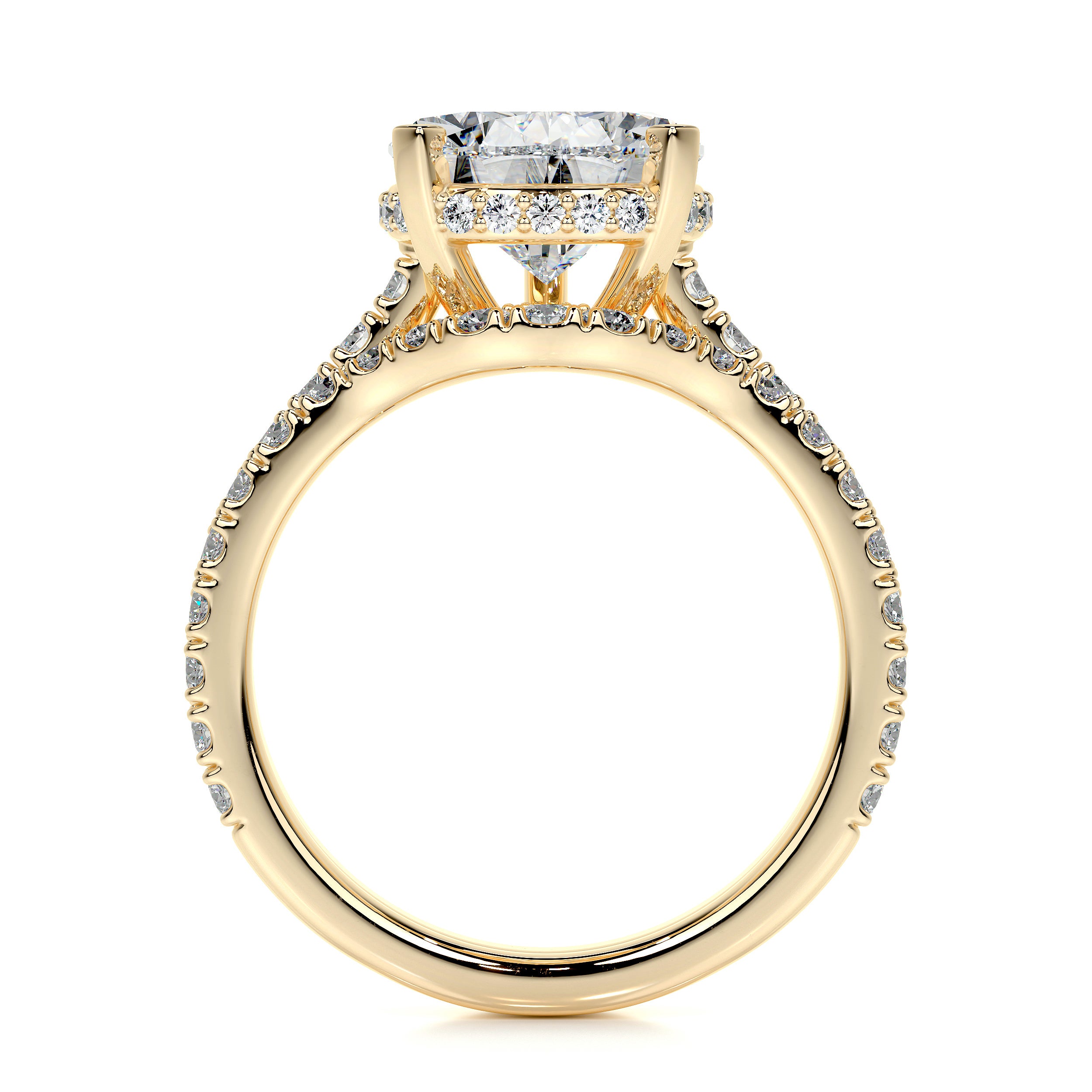 Mia Lab Grown Diamond Bridal Set -18K Yellow Gold