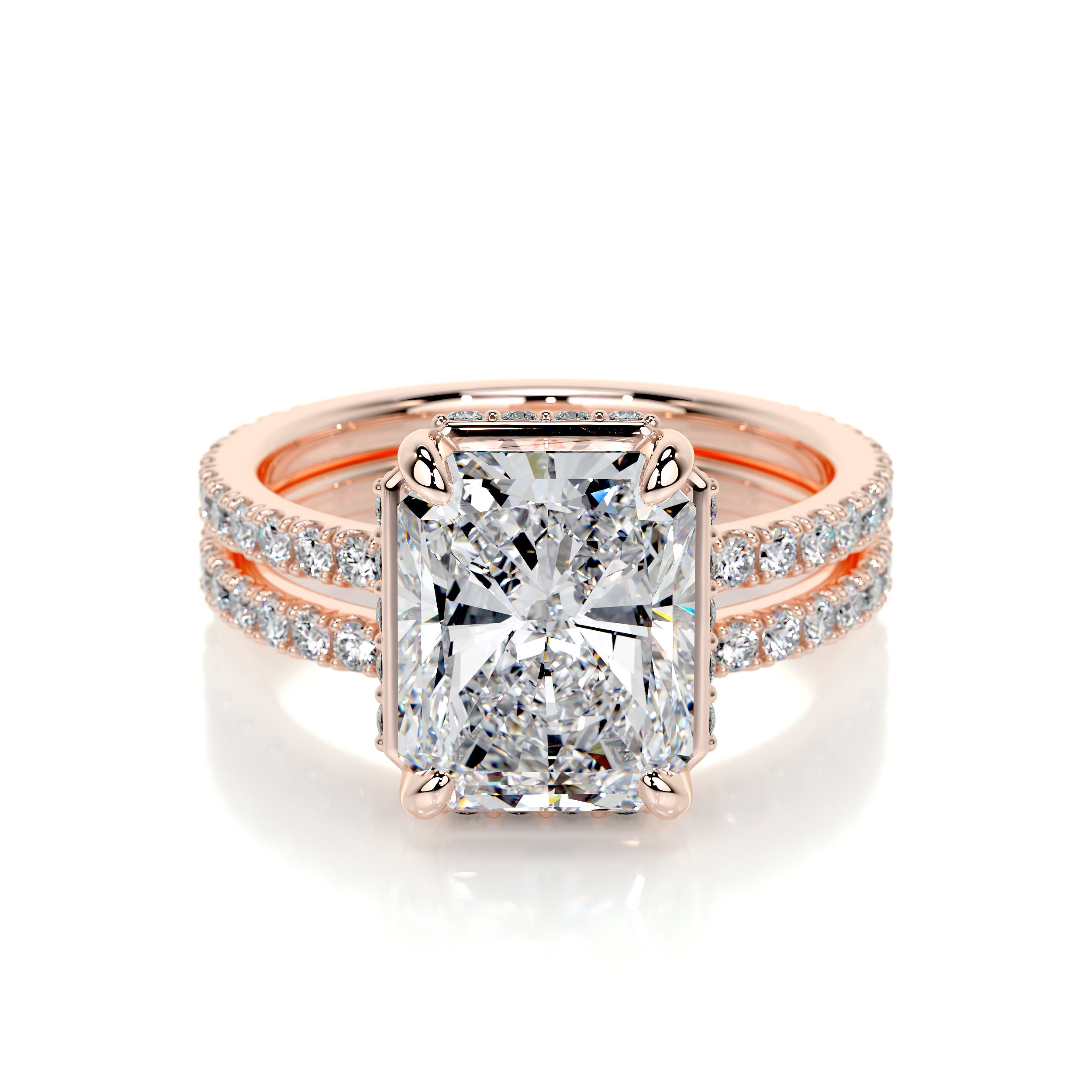 Luna Lab Grown Diamond Bridal Set -14K Rose Gold